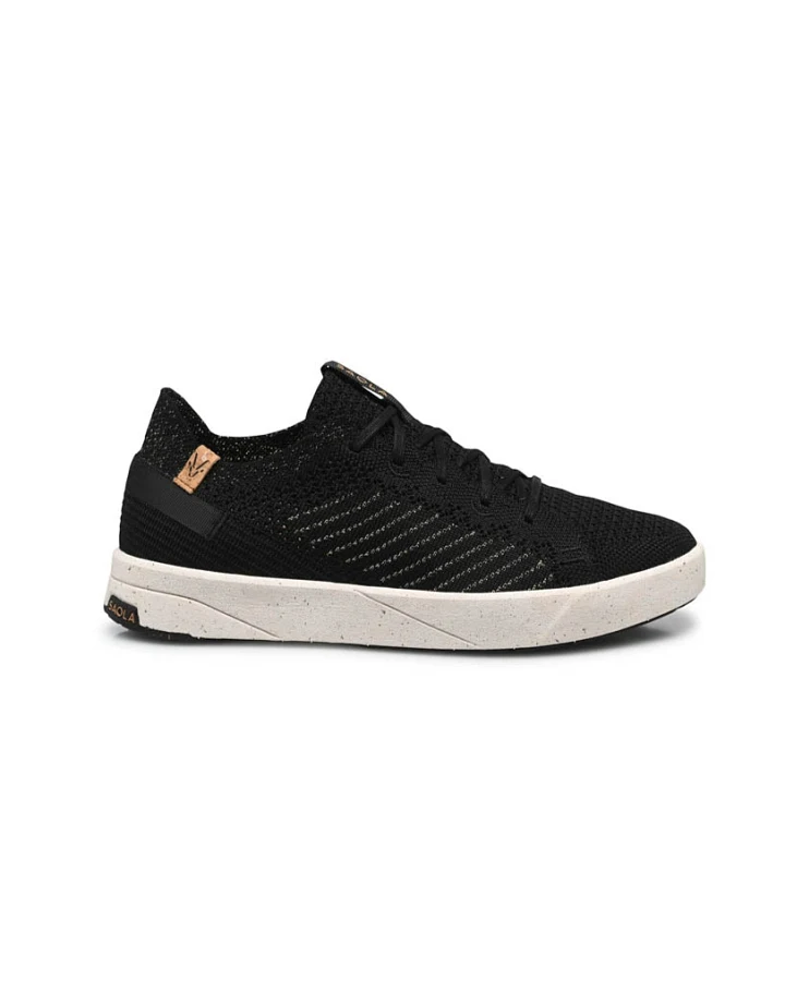 SAOLA Damen vegan Sneaker Damen Cannon Knit 3 Schwarz Gold