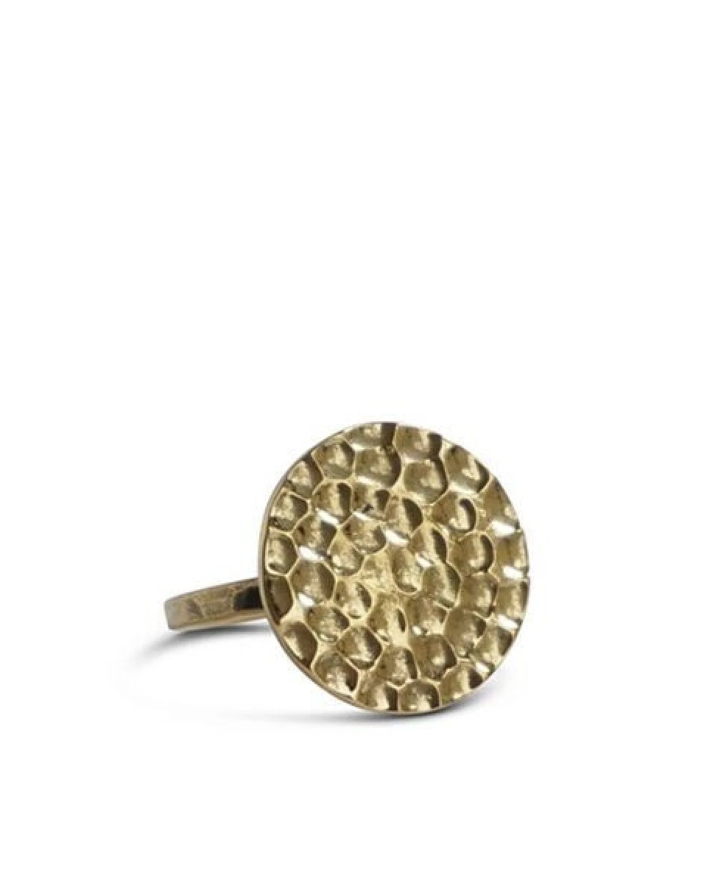 ting goods Ring gehämmert, Messing oder Sterling Silber – Ansicht 3