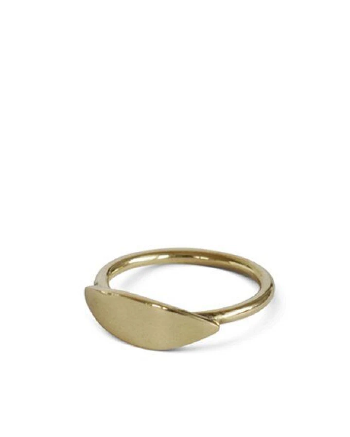 ting goods Ring Leaf, aus Messing oder Sterling Silber