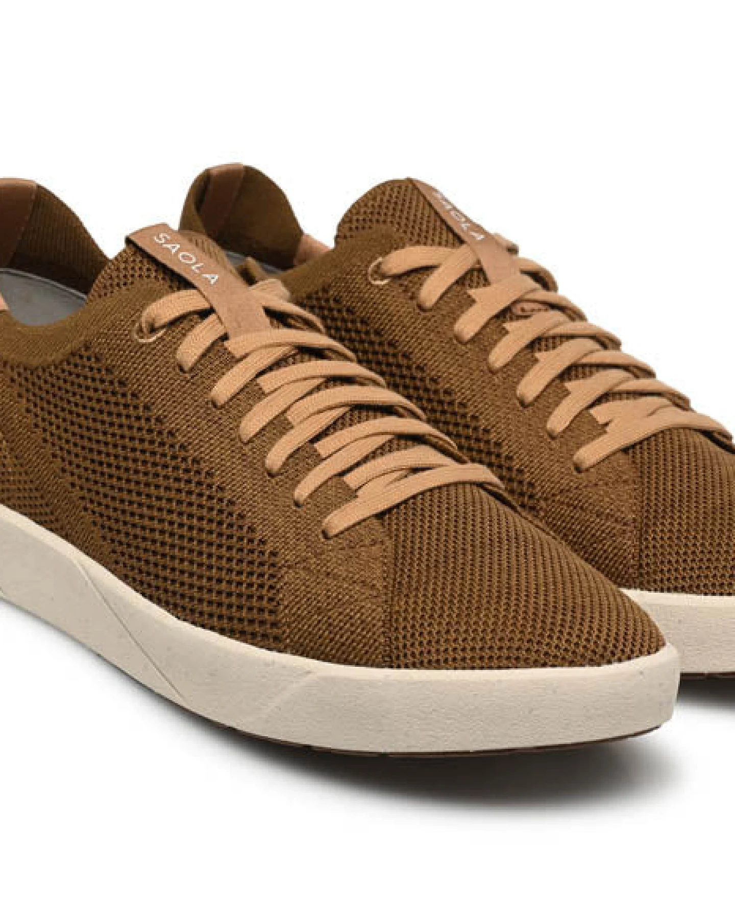 SAOLA Herren vegan Sneaker Herren Cannon Knit 2.0 Chocolate – Ansicht 2