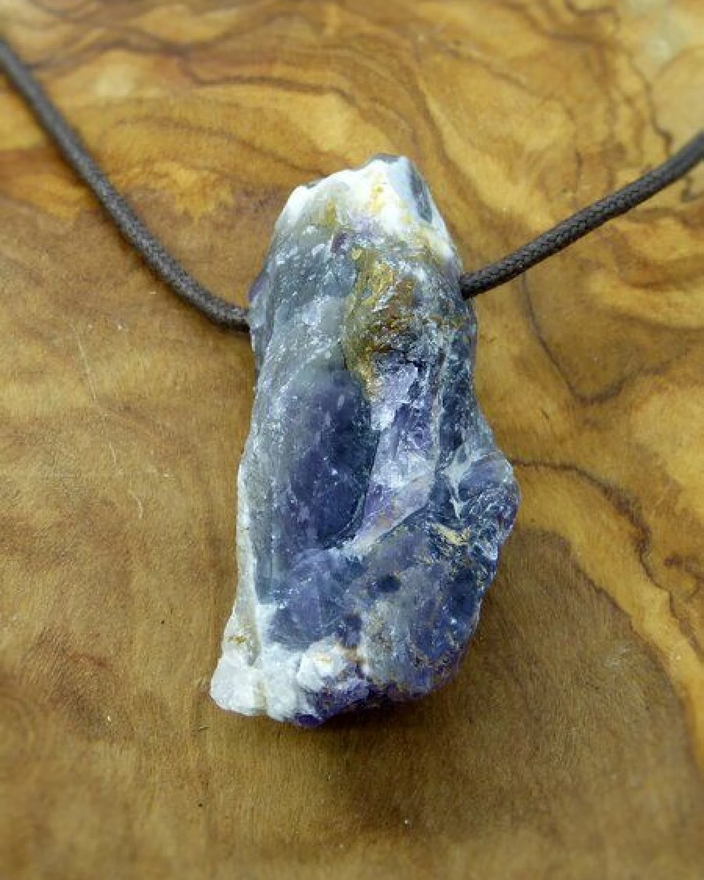 OneWorldMinerals Amethyst Spitze, Edelstein-Anhänger, Sambia, Natur pur! – Ansicht 2