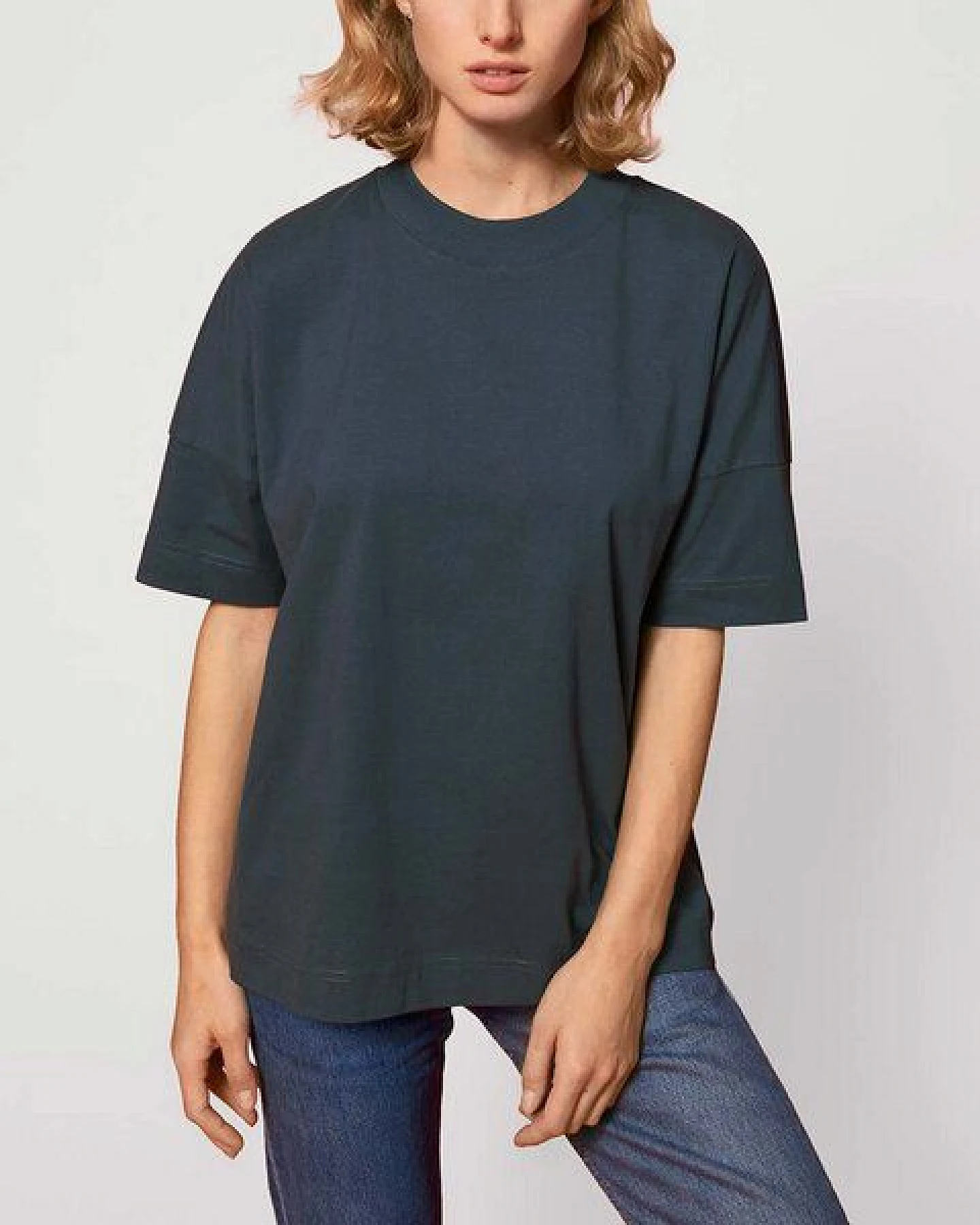 YTWOO Oversize T-Shirt für Sie und Ihn aus Bio-Baumwolle – Ansicht 2