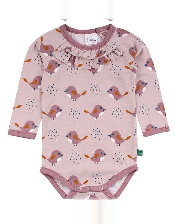 Langarm Baby *Bird Body* GOTS Bio Baumwolle