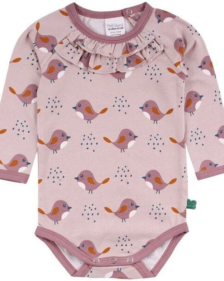 Langarm Baby *Bird Body* GOTS Bio Baumwolle