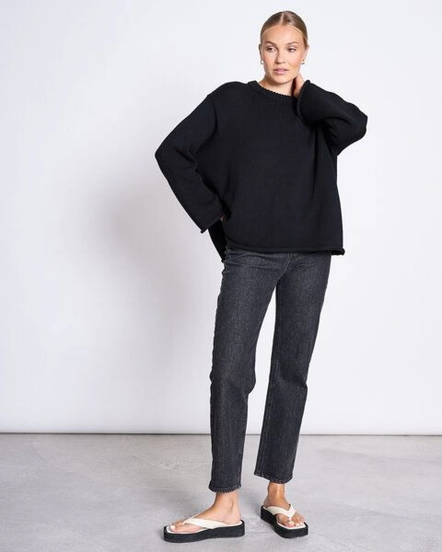 JAN N JUNE Strickpullover SONA aus Bio-Baumwolle GOTS – Ansicht 4