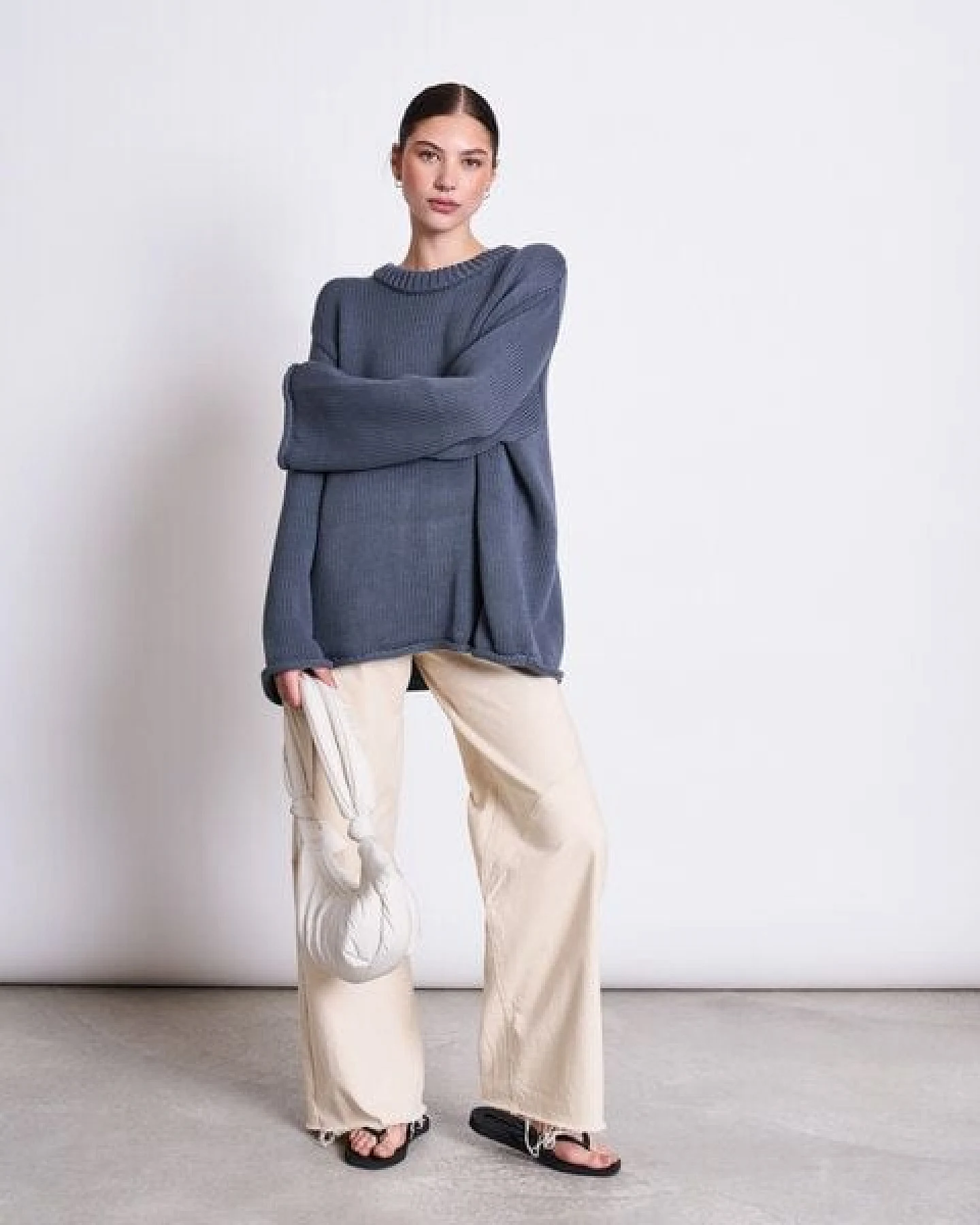 JAN N JUNE Strickpullover SONA aus Bio-Baumwolle GOTS – Ansicht 2