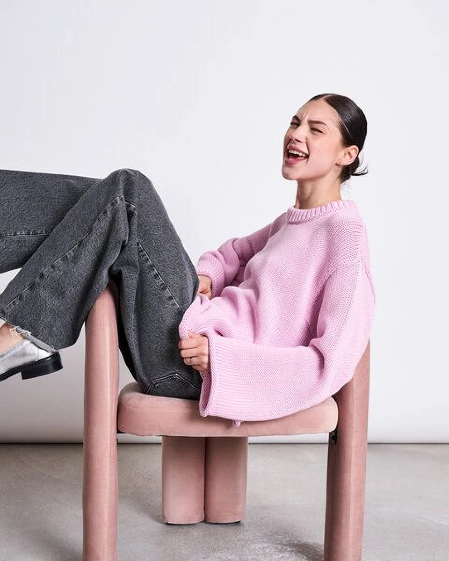 JAN N JUNE Strickpullover SONA aus Bio-Baumwolle GOTS – Ansicht 2