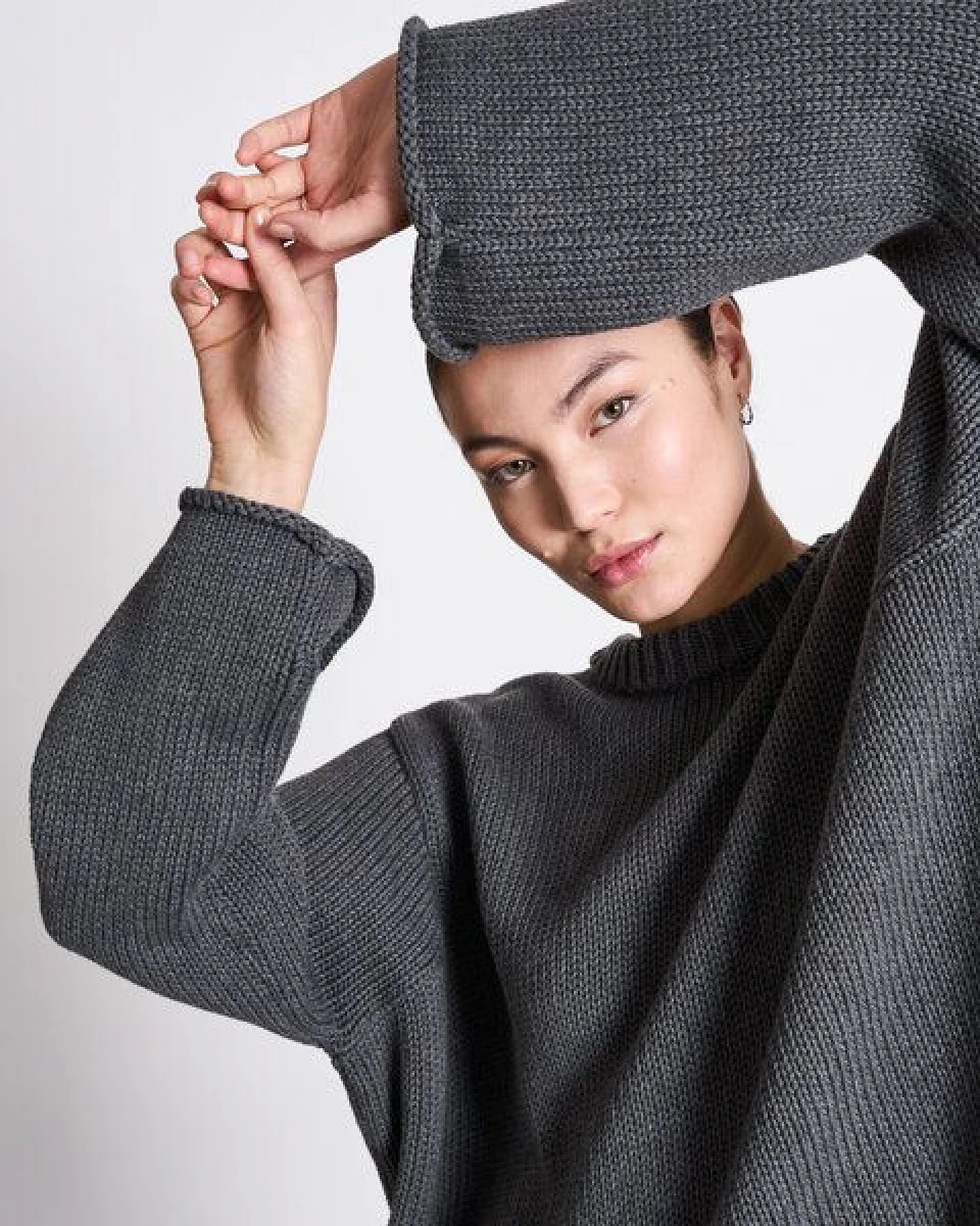 JAN N JUNE Strickpullover SONA aus Bio-Baumwolle GOTS – Ansicht 3