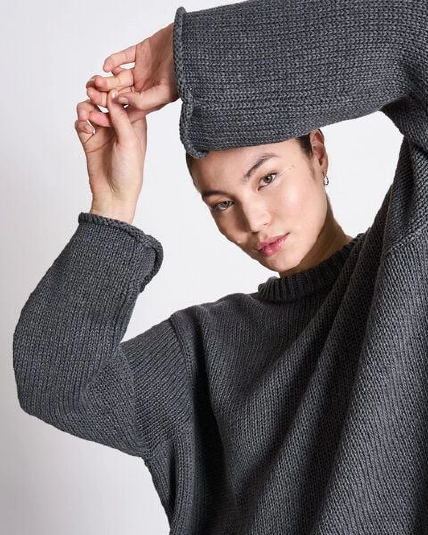 JAN N JUNE Strickpullover SONA aus Bio-Baumwolle GOTS – Ansicht 3