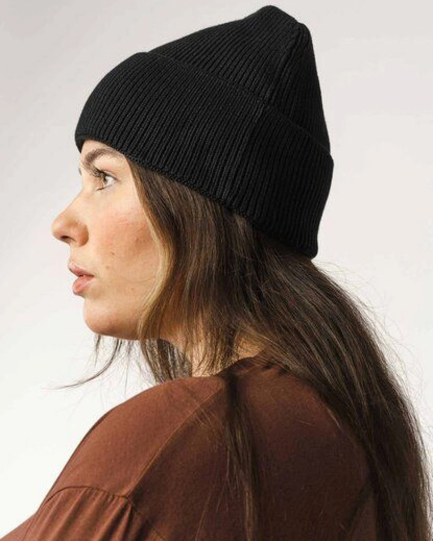 MELA Rippstrick Mütze Style KALI aus 100% Bio-Baumwolle – Ansicht 2