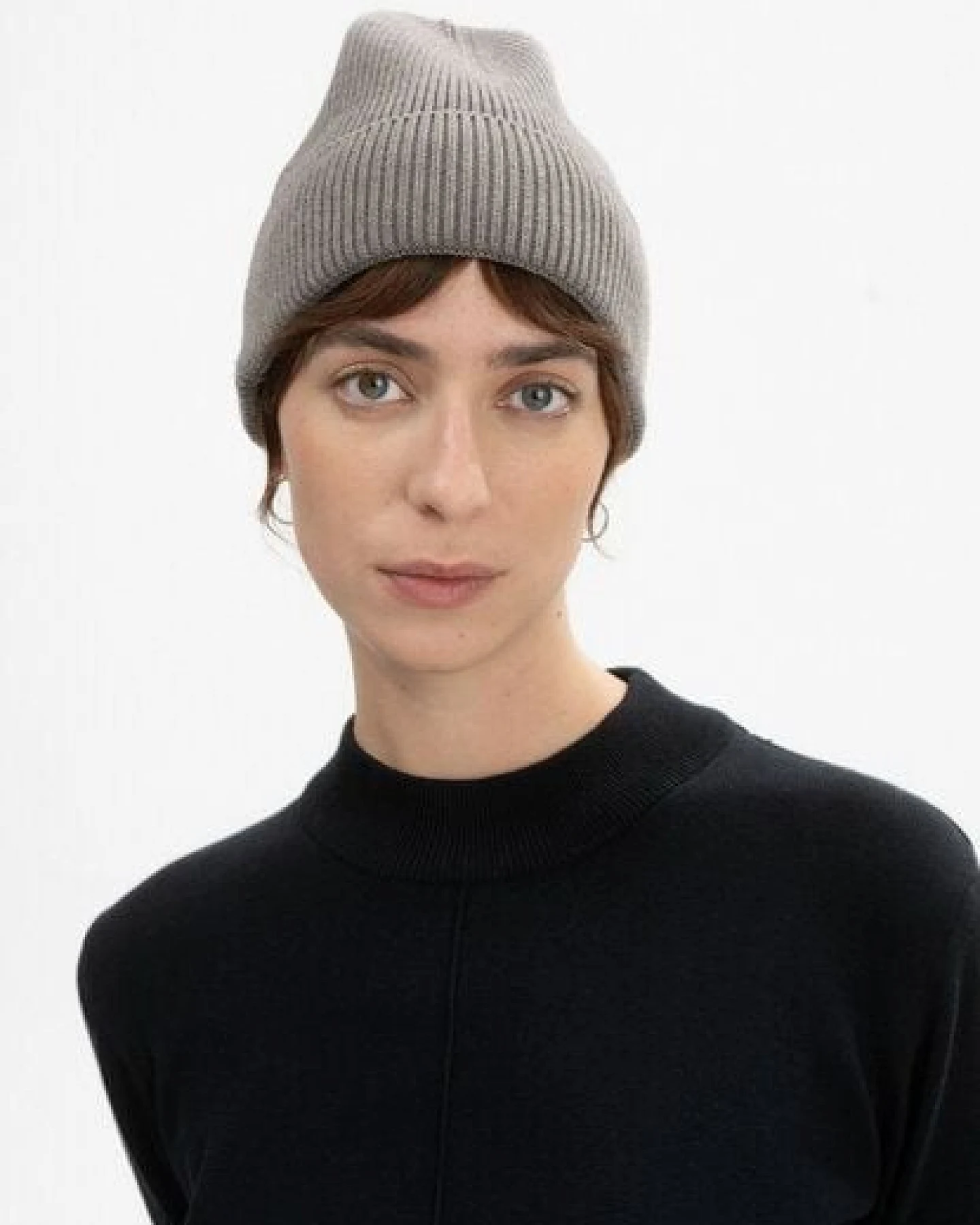 MELA Rippstrick Mütze Style KALI aus 100% Bio-Baumwolle – Ansicht 2