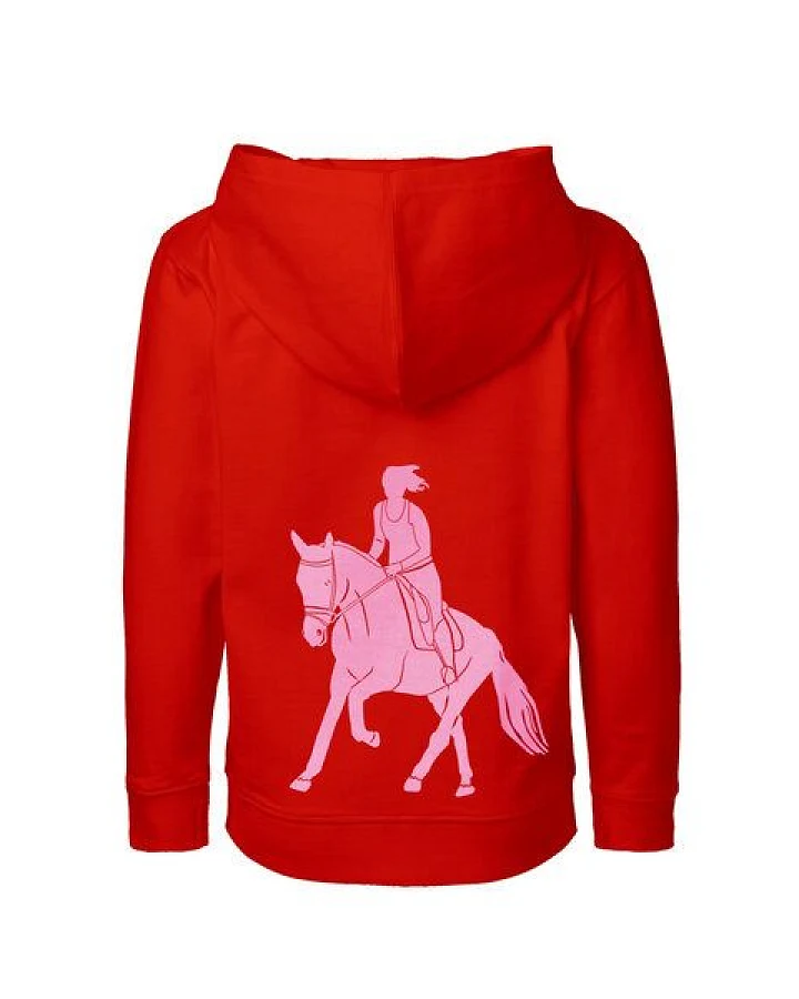 HANDGEDRUCKT Unisex Kinder Zip Up Hoody "Galopp"