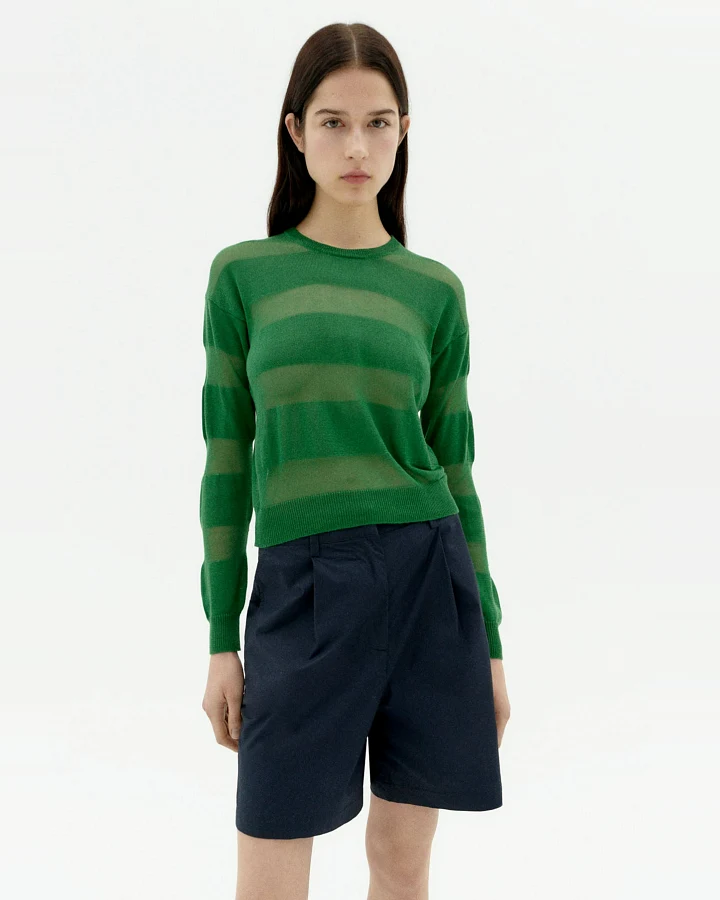 Thinking MU Damen vegan Strickpullover Jersey Be Green