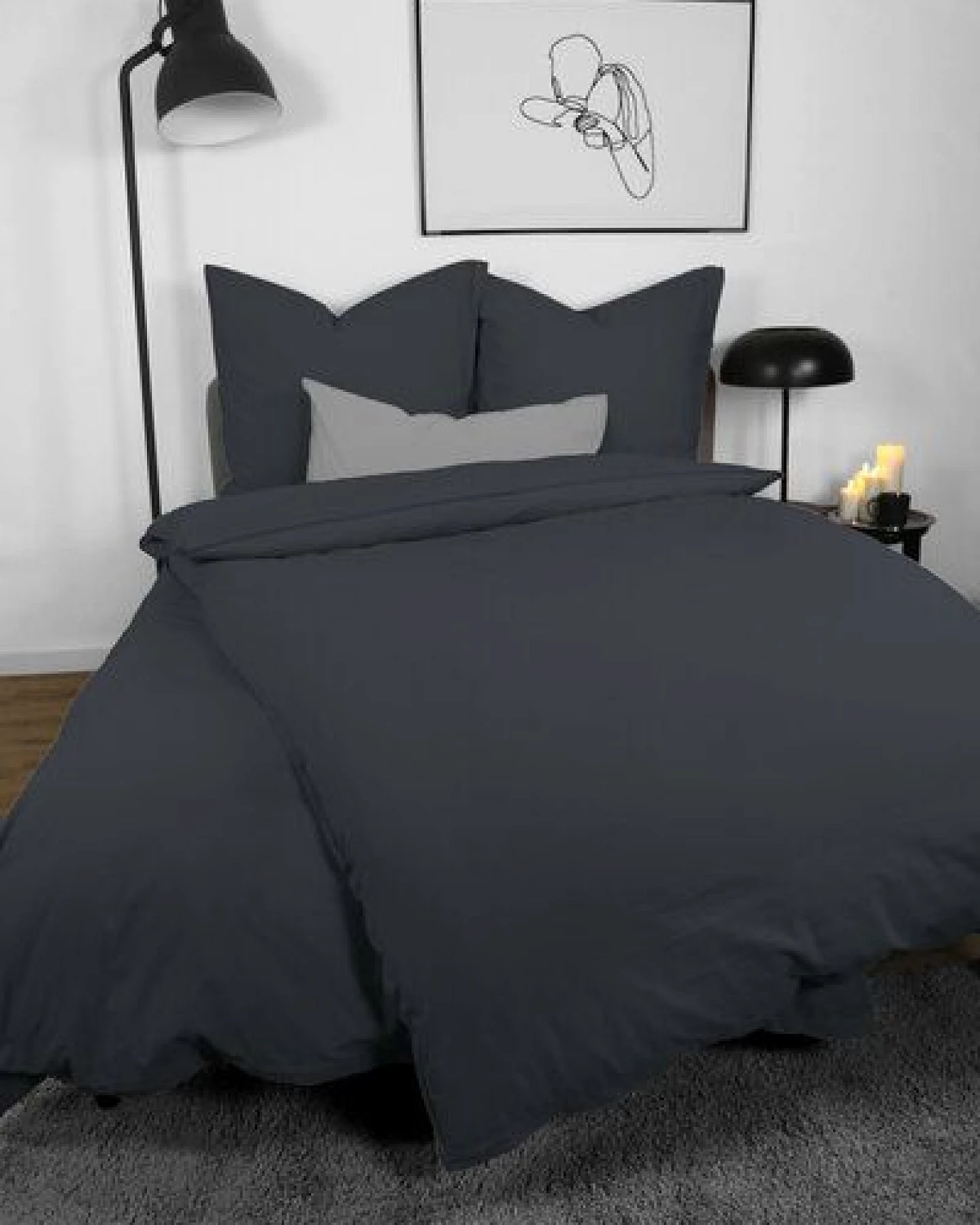 jilda-tex Bettwäsche 100% Bio-Baumwolle 135x200cm / 155x220cm 200x200cm – Ansicht 2