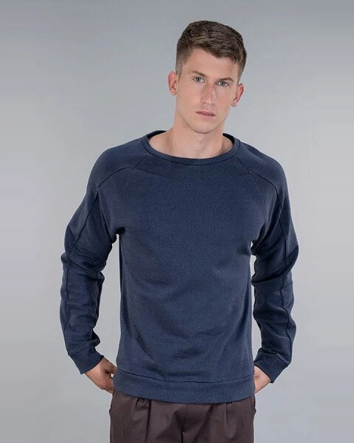 STRUNK Männerpullover "ALFAA" aus Bio-Baumwolle mit Raglanärmeln
