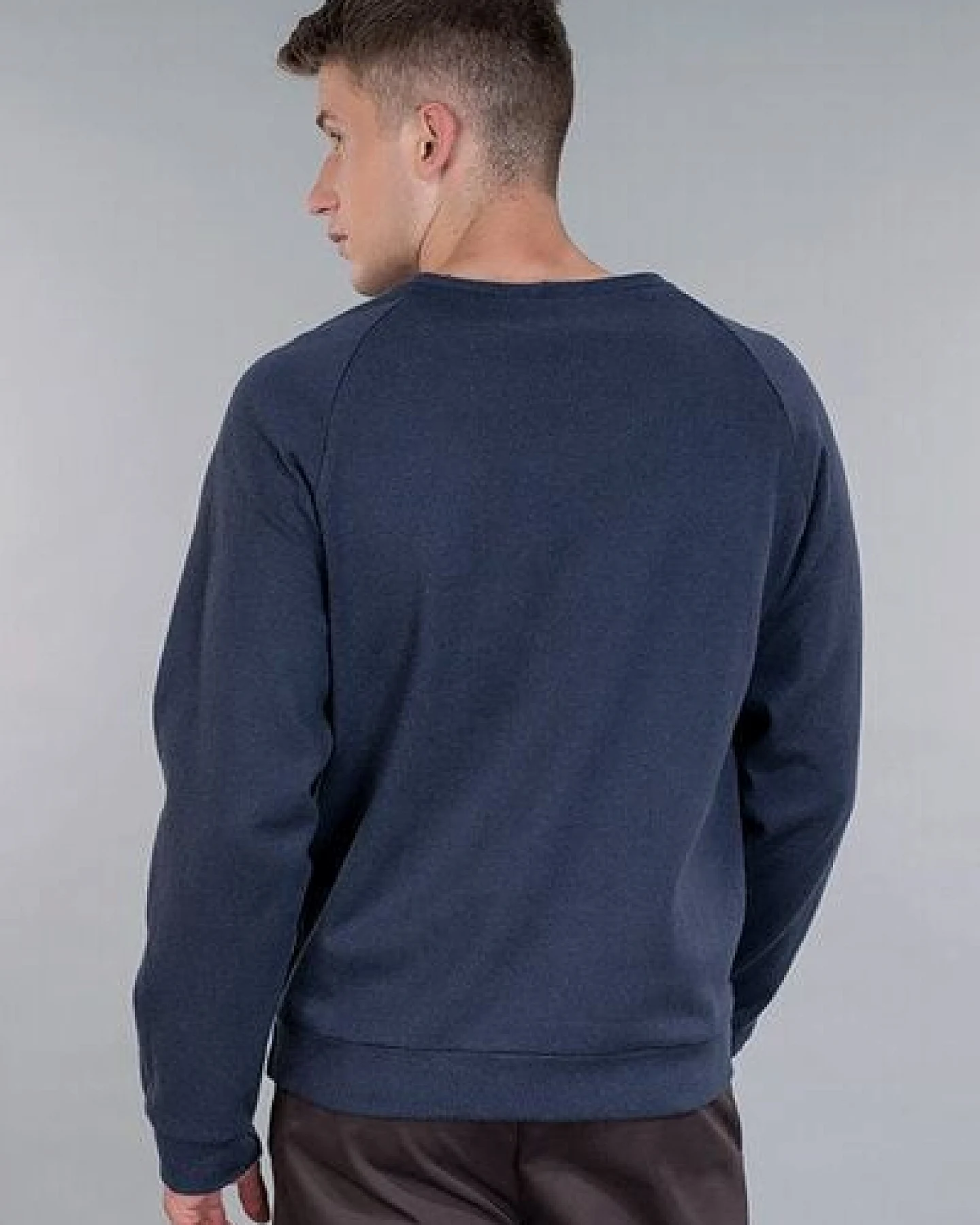 STRUNK Männerpullover "ALFAA" aus Bio-Baumwolle mit Raglanärmeln – Ansicht 4