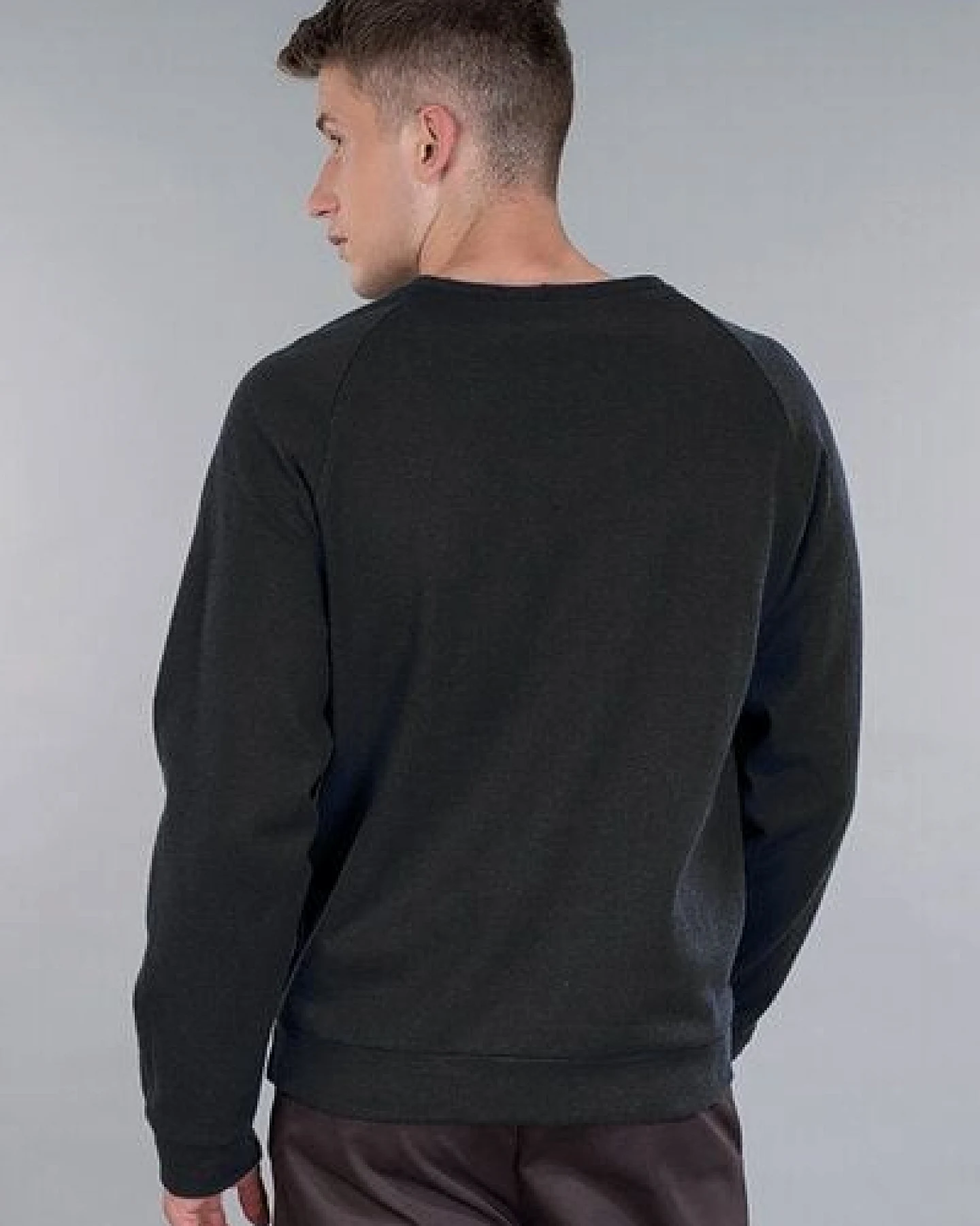 STRUNK Männerpullover "ALFAA" aus Bio-Baumwolle mit Raglanärmeln – Ansicht 3