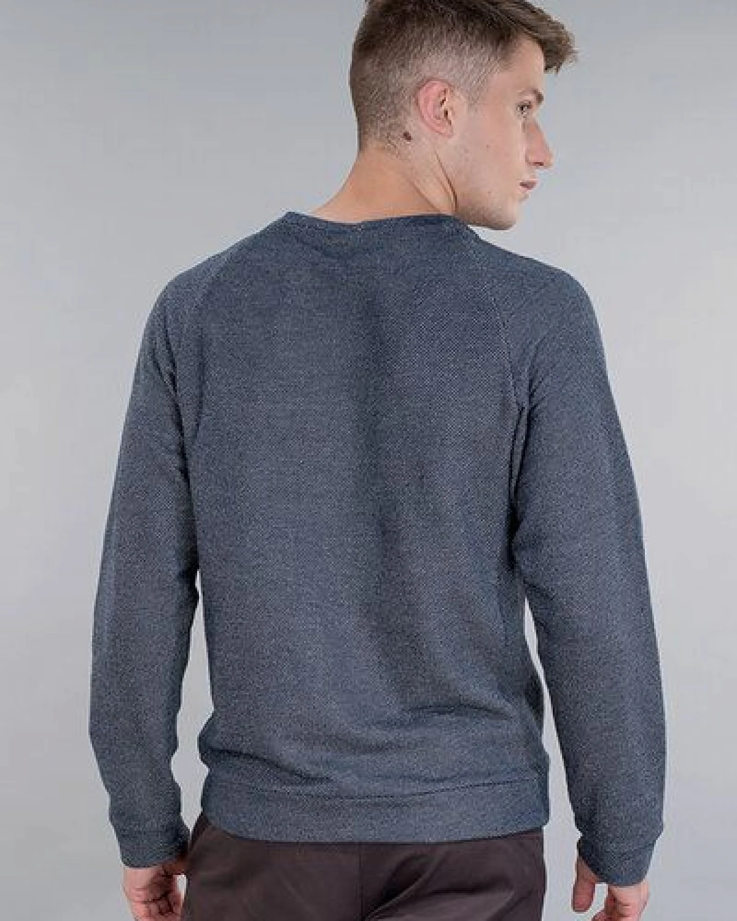 STRUNK Männerpullover "MEENOO" aus Bio-Baumwolle mit Raglanärmeln – Ansicht 2