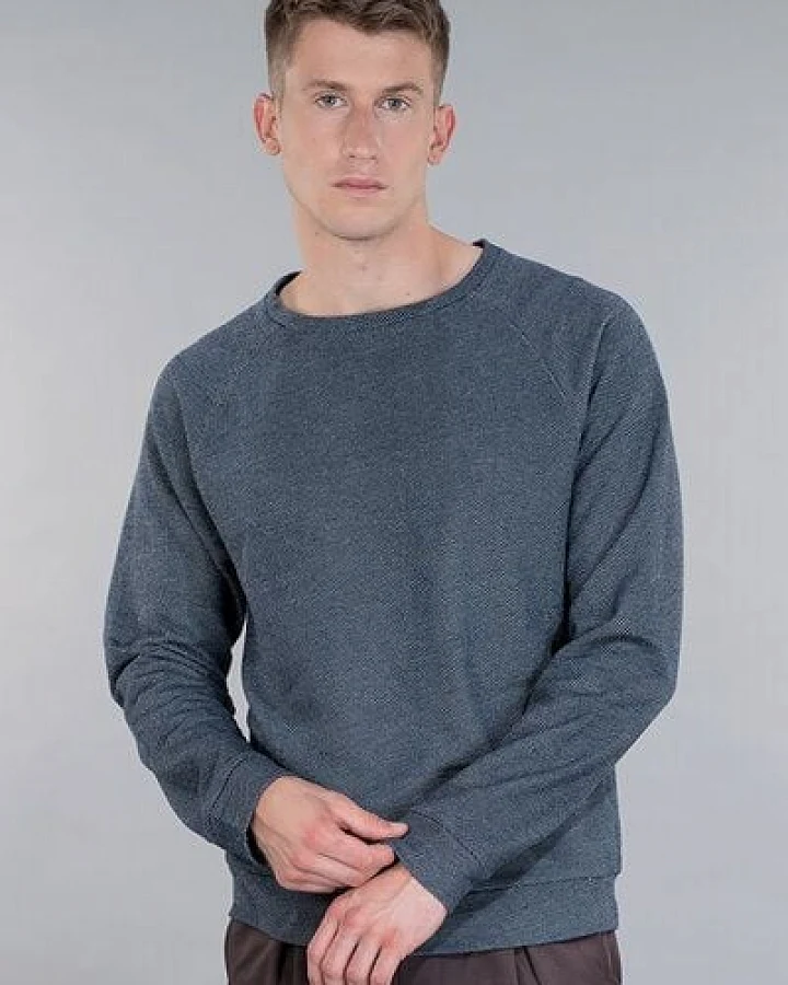 STRUNK Männerpullover "MEENOO" aus Bio-Baumwolle mit Raglanärmeln