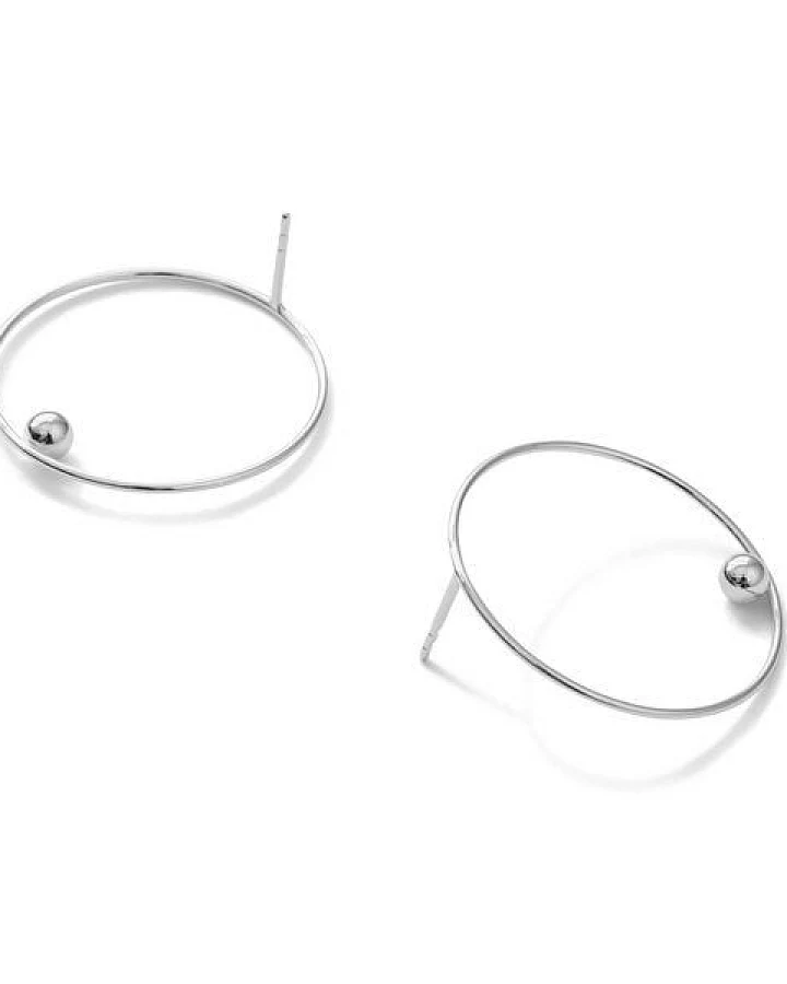 Jonathan Radetz Jewellery Stecker EFFECT 30, Silber 925, Sterlingsilber, Durchmesser 30 mm, Handmade in Germany, JRJ