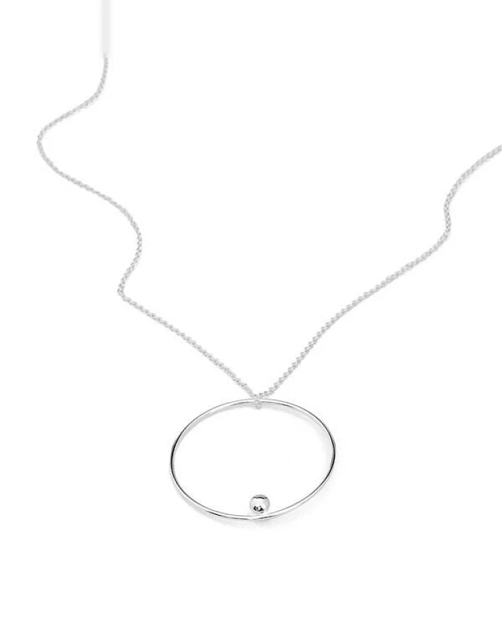 Jonathan Radetz Jewellery Kette EFFECT, Silber 925, Sterlingsilber, Länge 43 -53 cm, Durchmesser 30mm, Handmade in Germany, JRJ