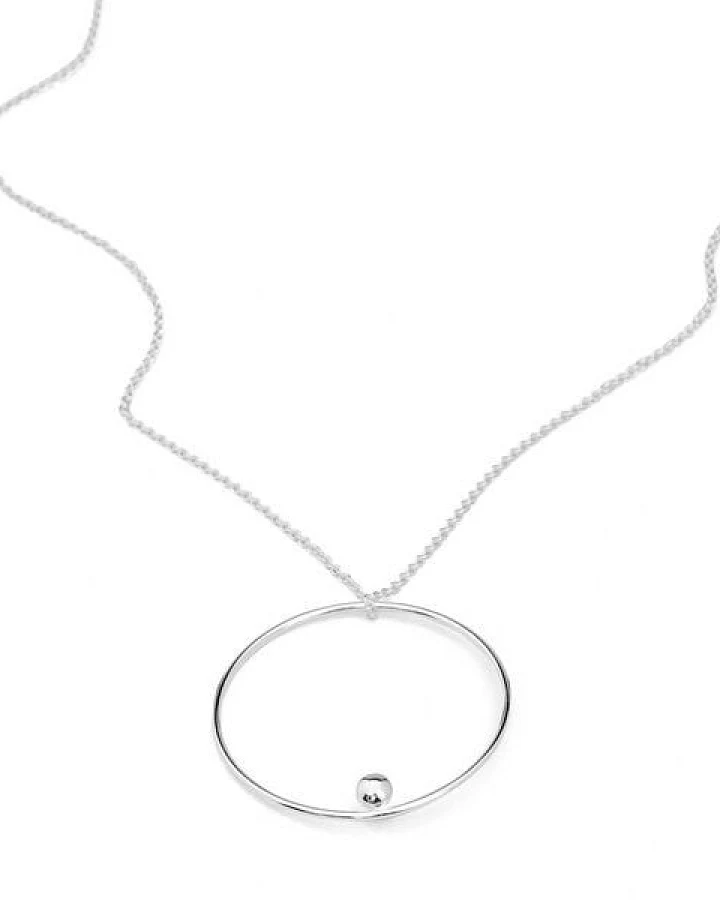 Jonathan Radetz Jewellery Kette EFFECT, Silber 925, Sterlingsilber, Länge 43 -53 cm, Durchmesser 30mm, Handmade in Germany, JRJ