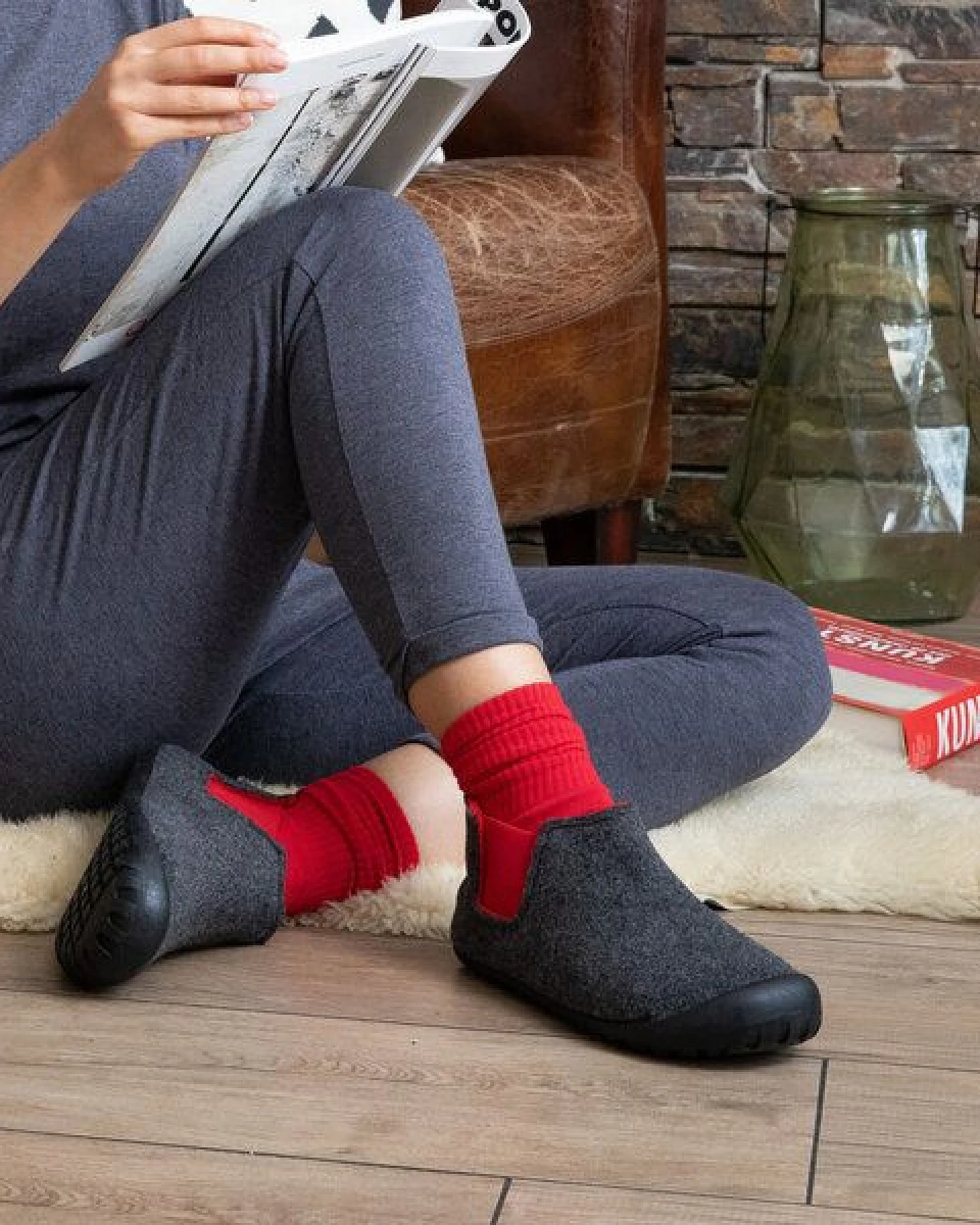 GUMBIES Brumby - Hausschuhe aus recyceltem Material – Ansicht 3
