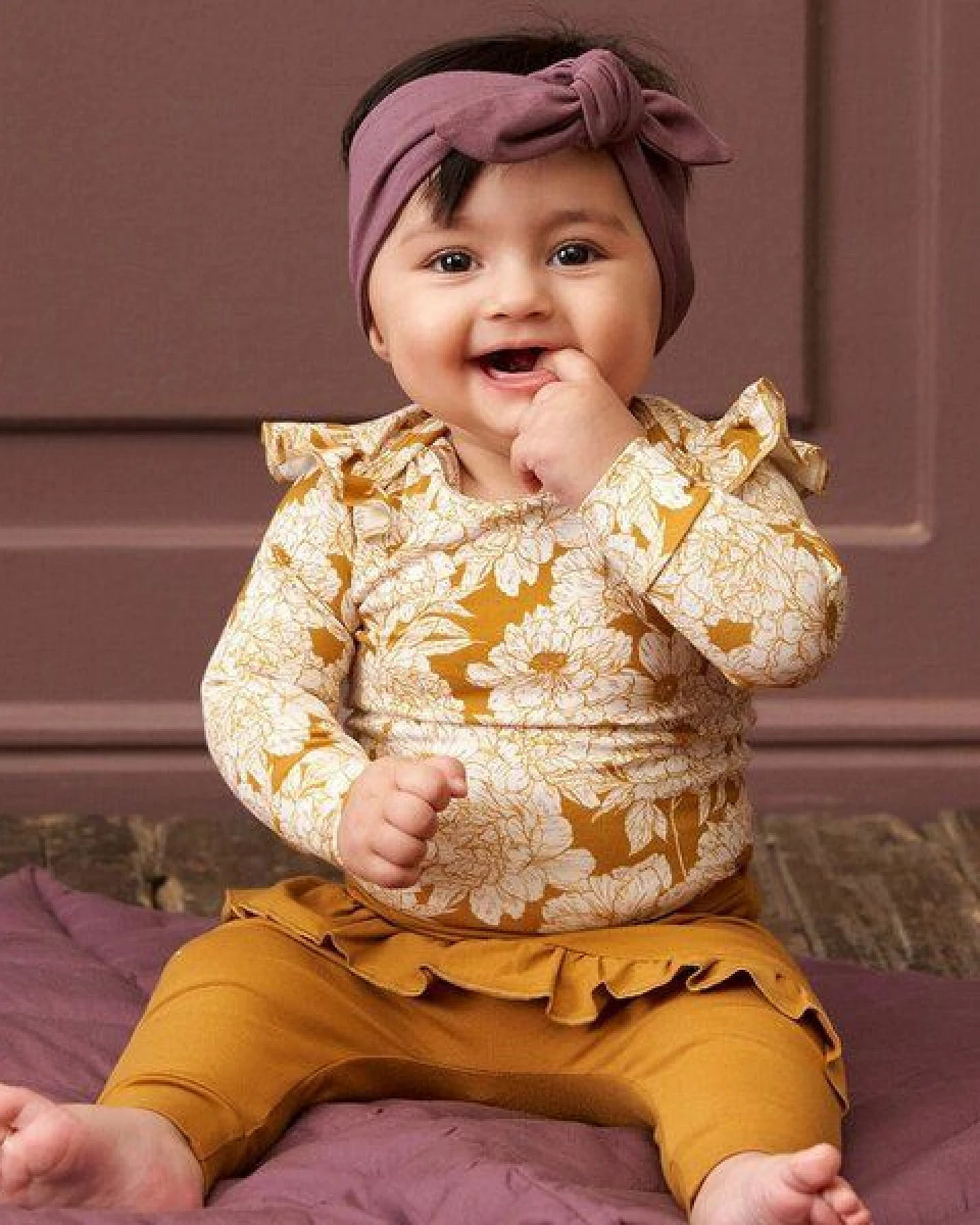 Müsli by Green Cotton Langarm Baby Body *Floral* GOTS Bio Baumwolle – Ansicht 4