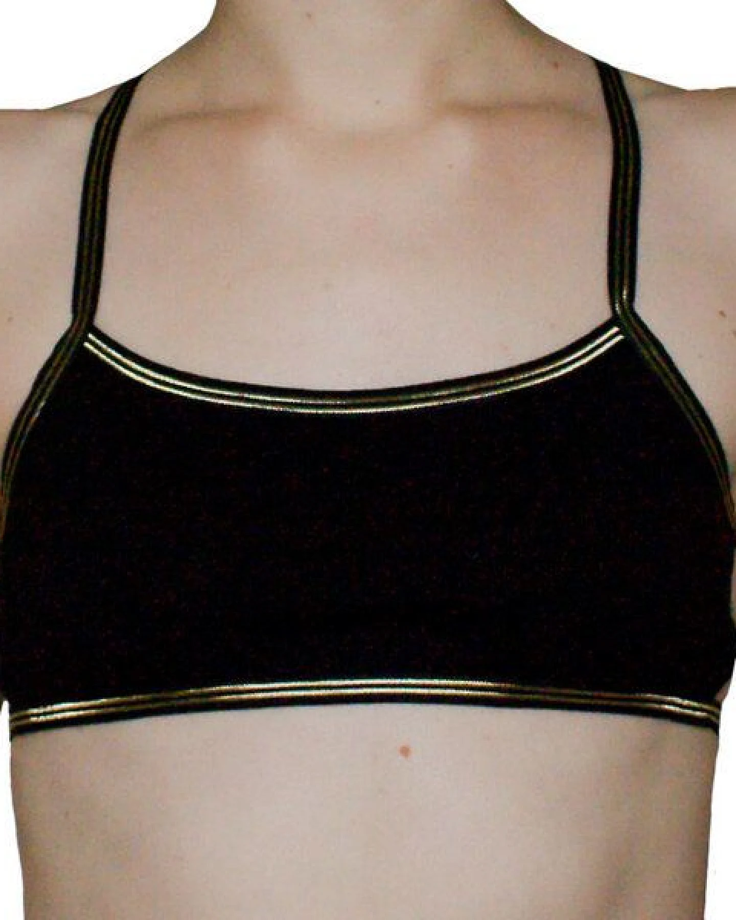 Golden Circle Clothing Bralette Gold-Schwarz für kleine Oberweite – Ansicht 3