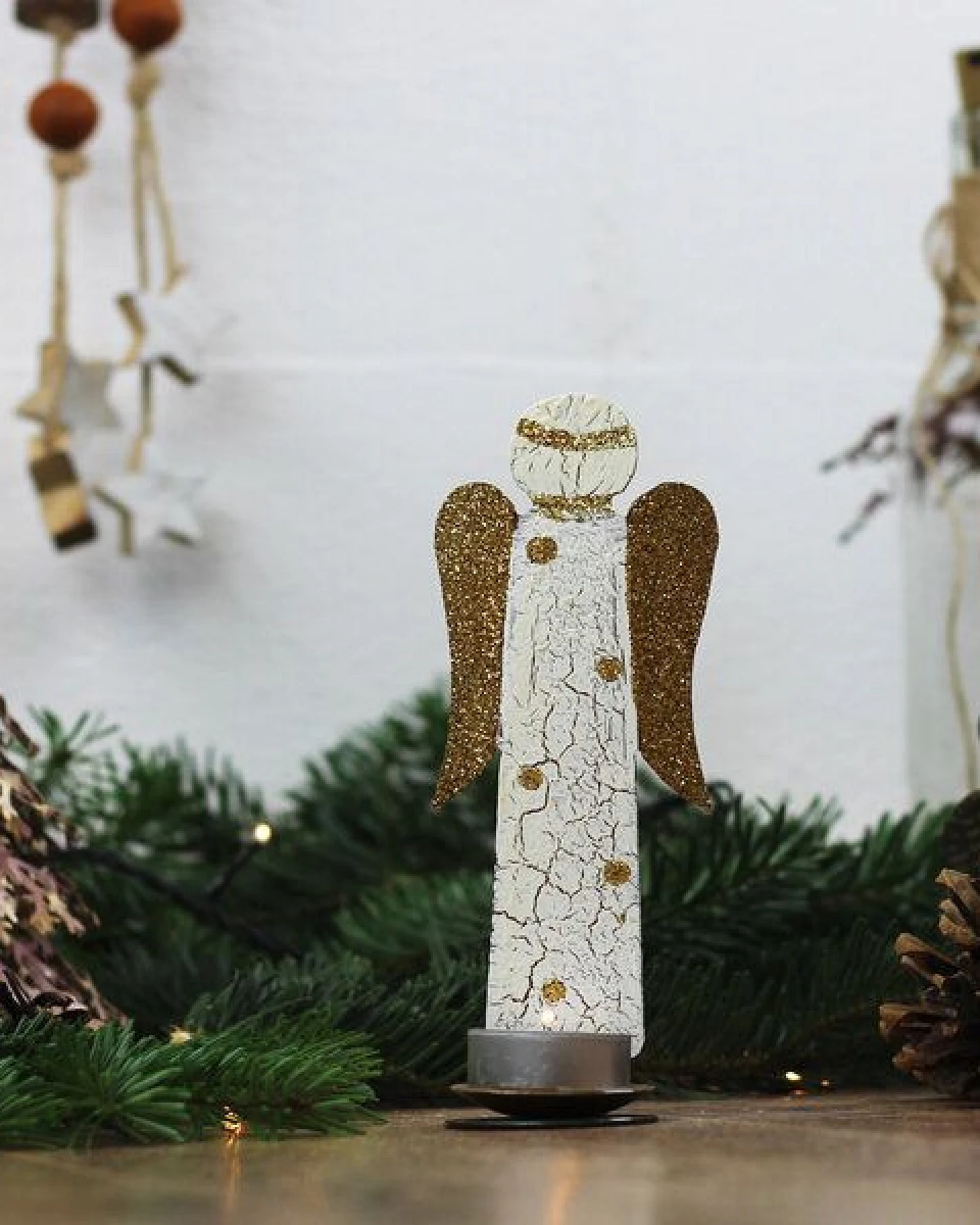 Mitienda Shop Teelichthalter Engel, Weihnachtsdeko – Ansicht 2