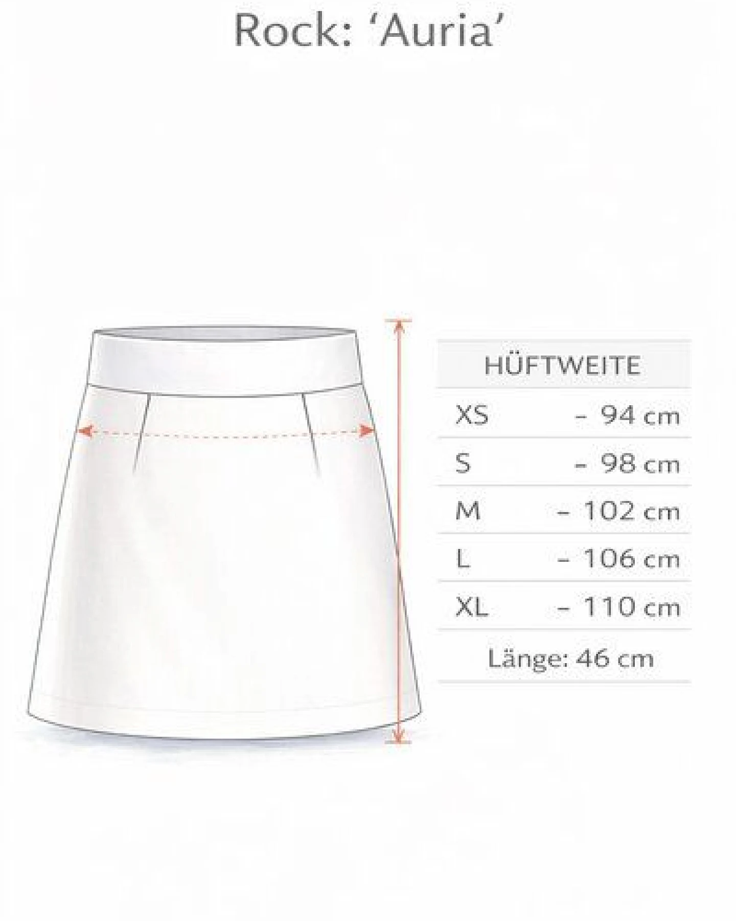 La Gitana A-Linien Rock aus Bio Sweat "Auria" – Ansicht 2