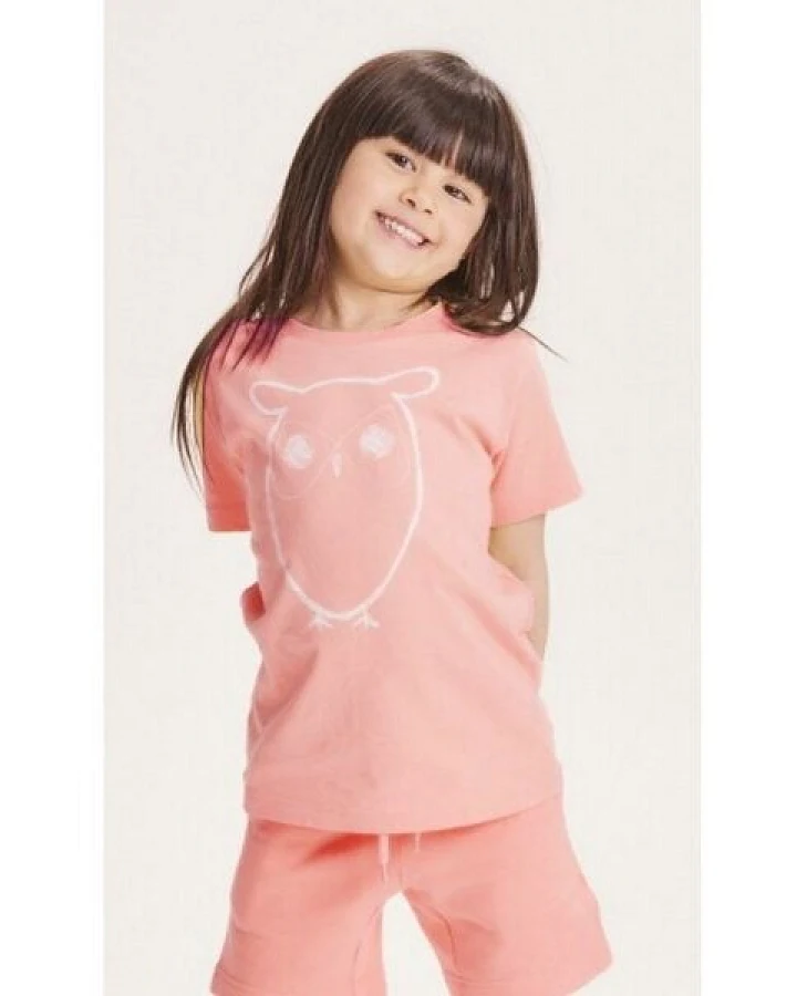 KnowledgeCotton Apparel Kinder T-Shirt Flax Owl reine Bio-Baumwolle
