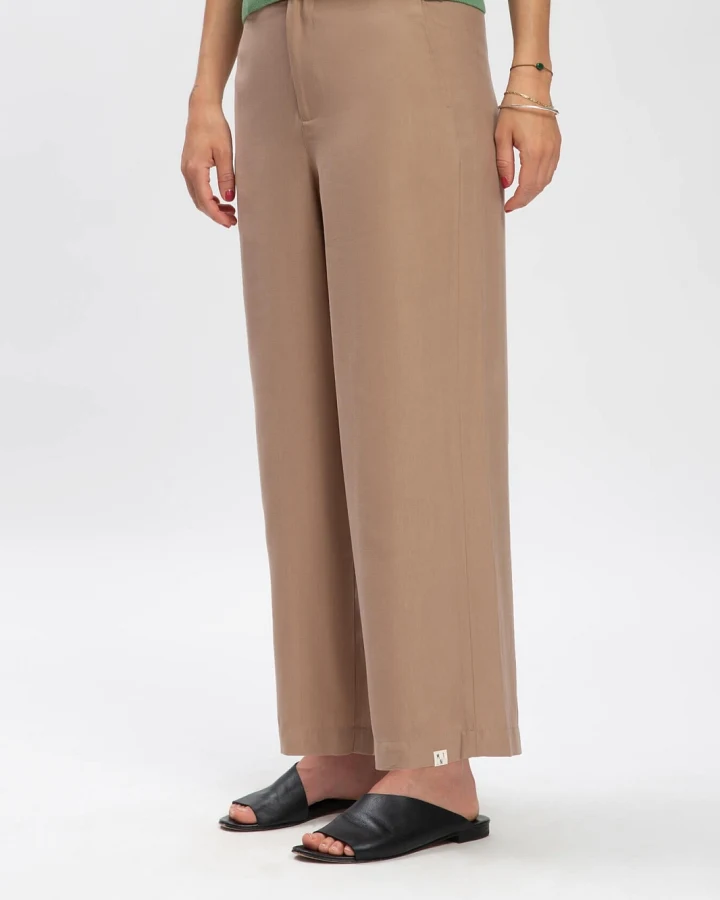 MATONA Damen vegan Hose Tencel Portabella Braun
