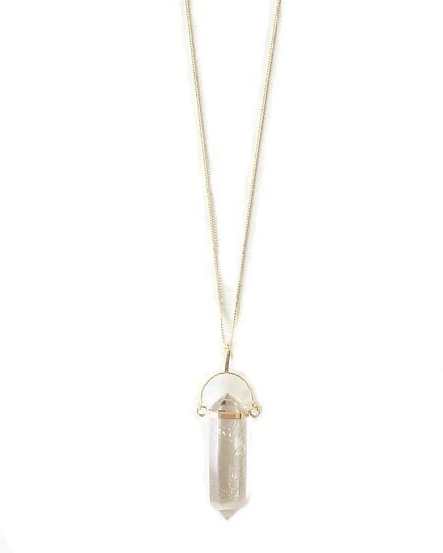 Bergkristall Halskette in Pendelform von Crystal and Sage – Ansicht 2