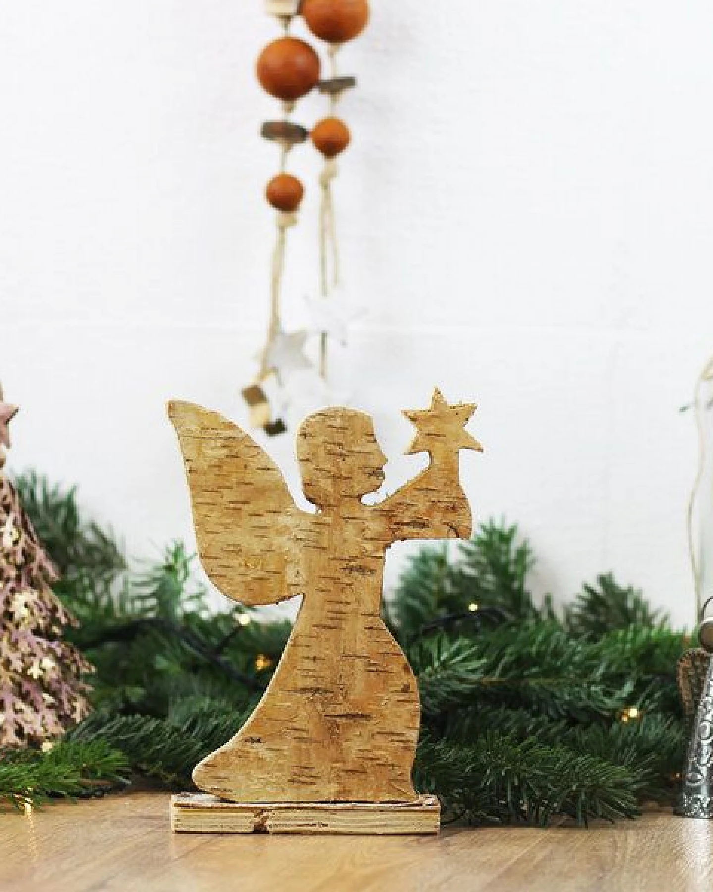 Mitienda Shop Deko Engel 21cm Natur, Weihnachtsdeko – Ansicht 2