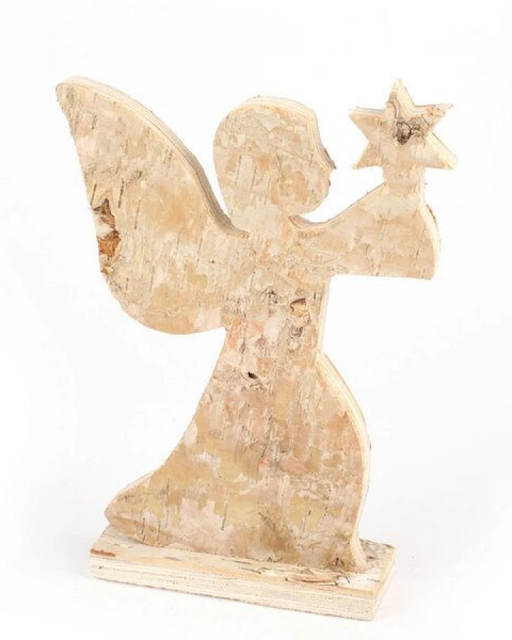 Mitienda Shop Deko Engel 21cm Natur, Weihnachtsdeko