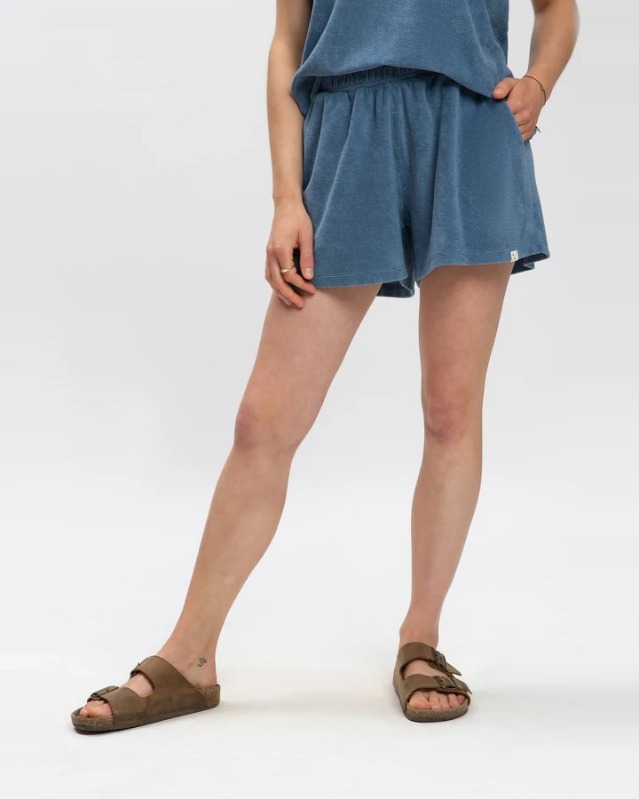 MATONA Damen vegan Frotteeshorts Dusk Blue