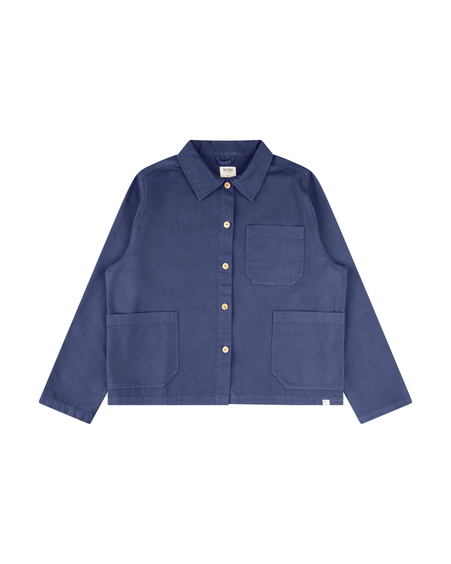 MATONA Damen vegan Jacke Twill Classic Marineblau – Ansicht 2
