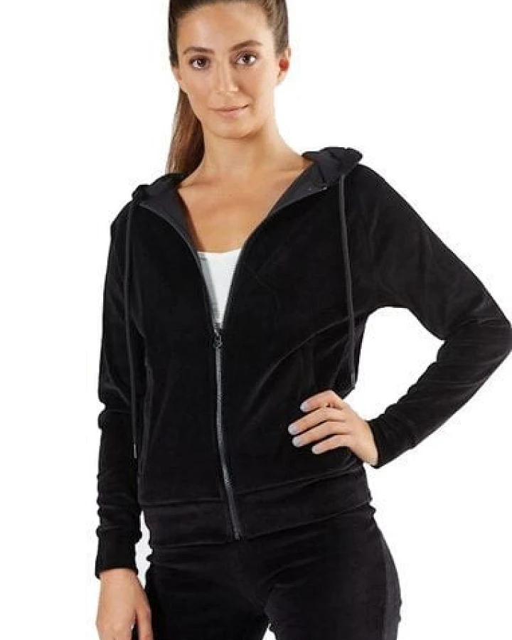 Leela Cotton Damen Nicky Kapuzenjacke Bio-Baumwolle Jacke Hoodie1271