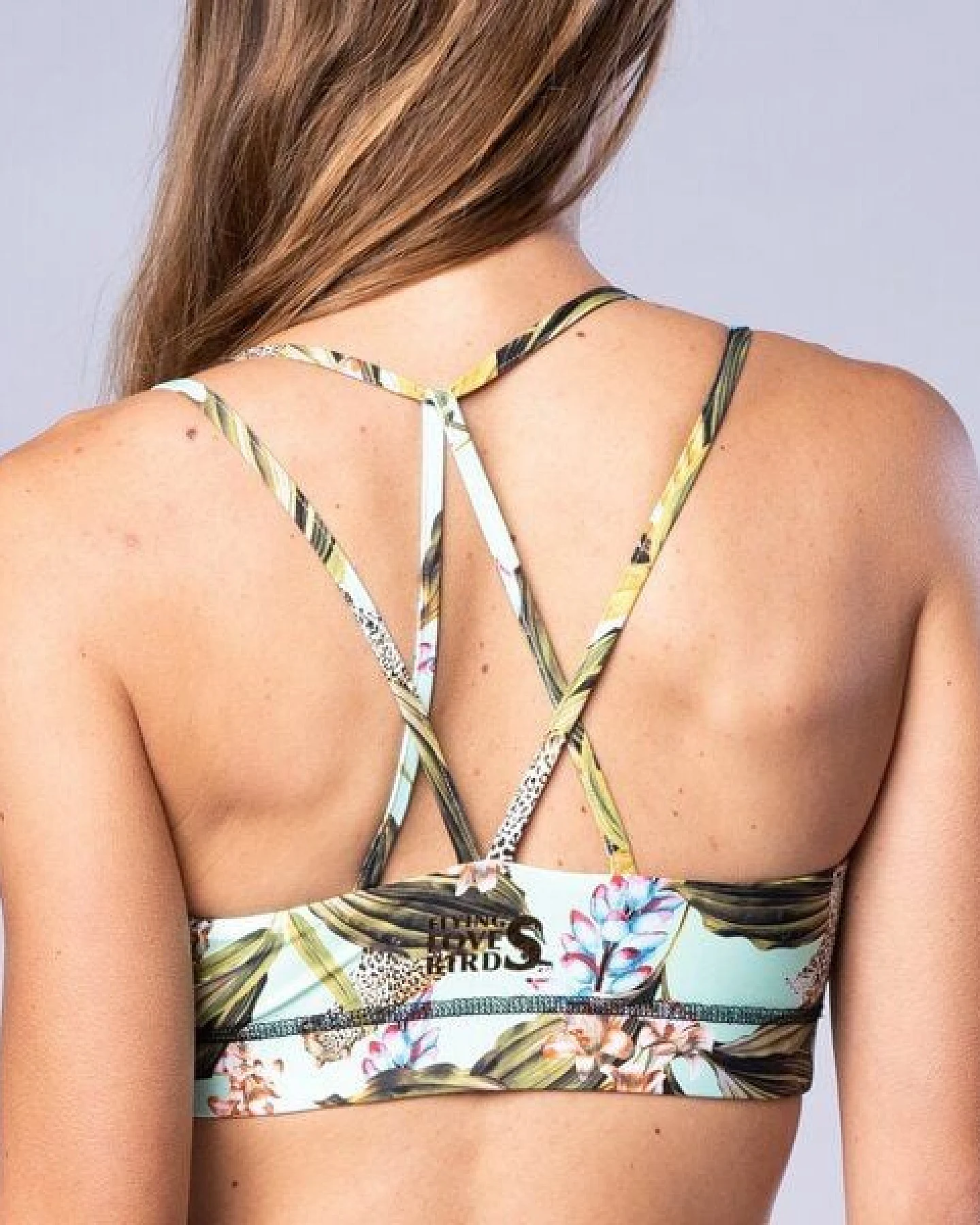 Flying Love Birds "Africa Mint" Diamant-Back - Bra zum Wenden - Schwarz – Ansicht 2