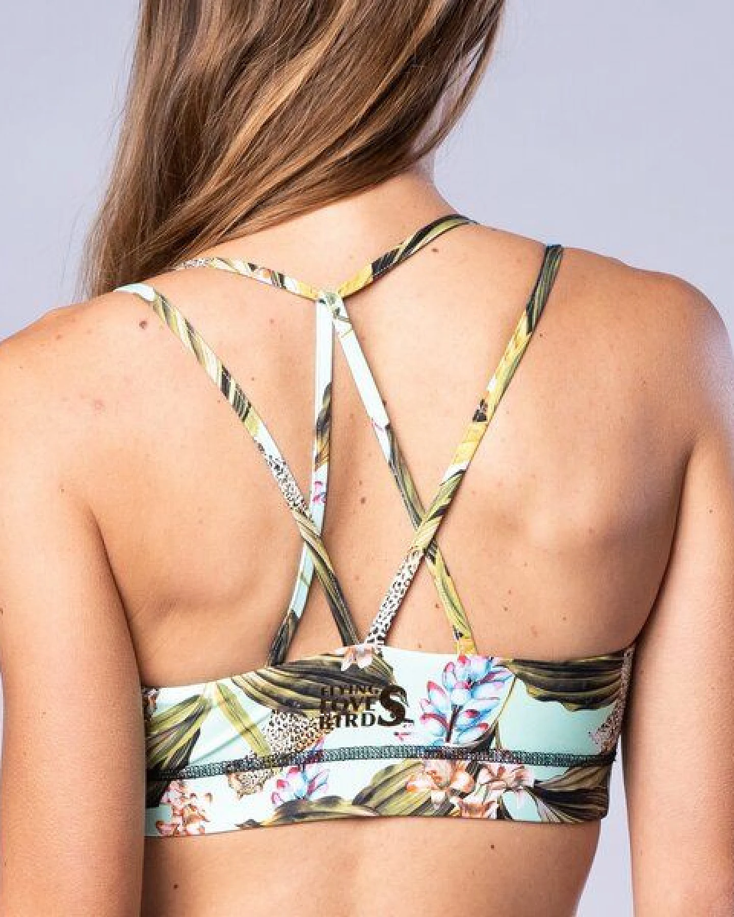 Flying Love Birds "Africa Mint" Diamant-Back - Bra zum Wenden - Schwarz – Ansicht 2