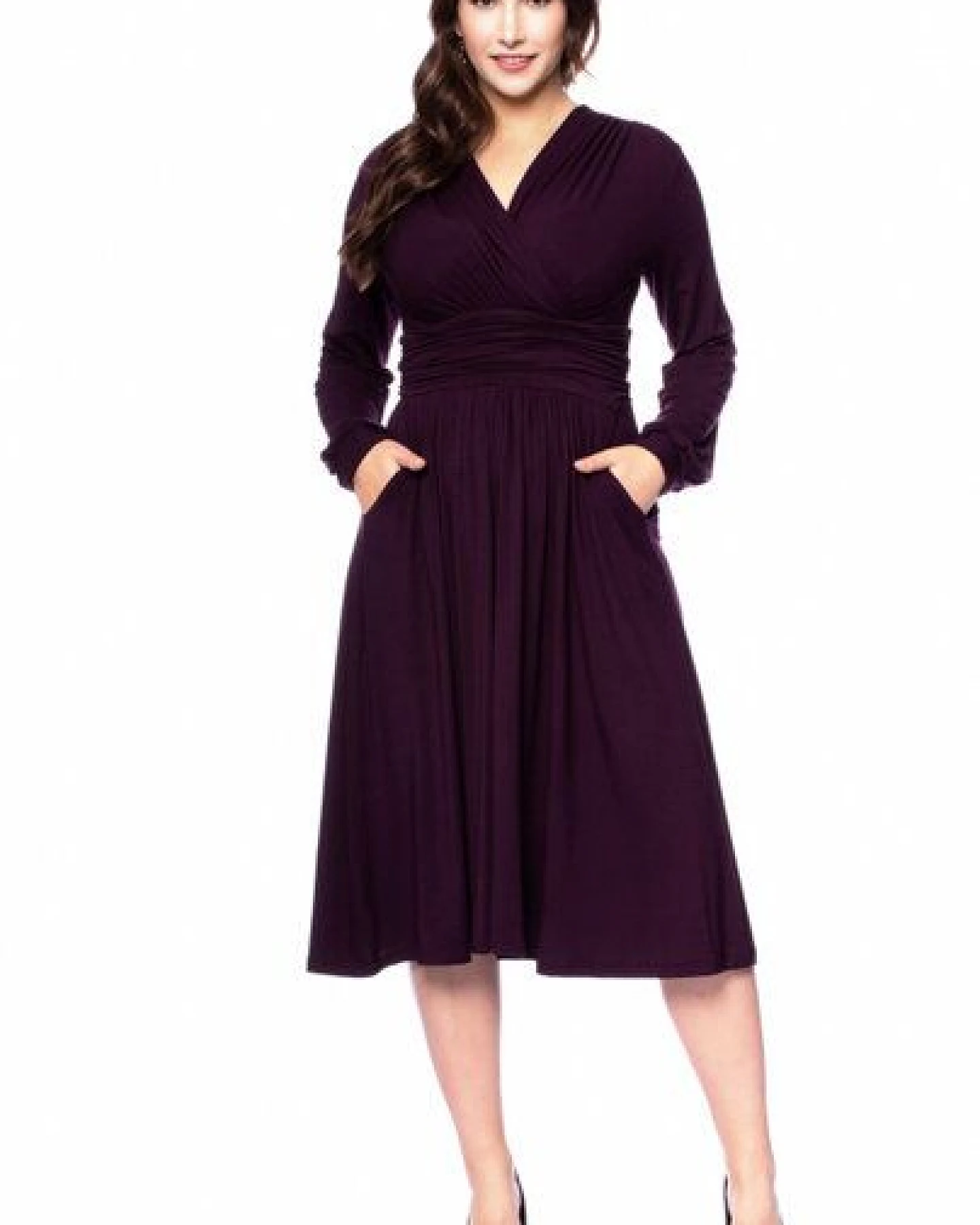 Ingoria ALLEGRA Midikleid Uni – Ansicht 2