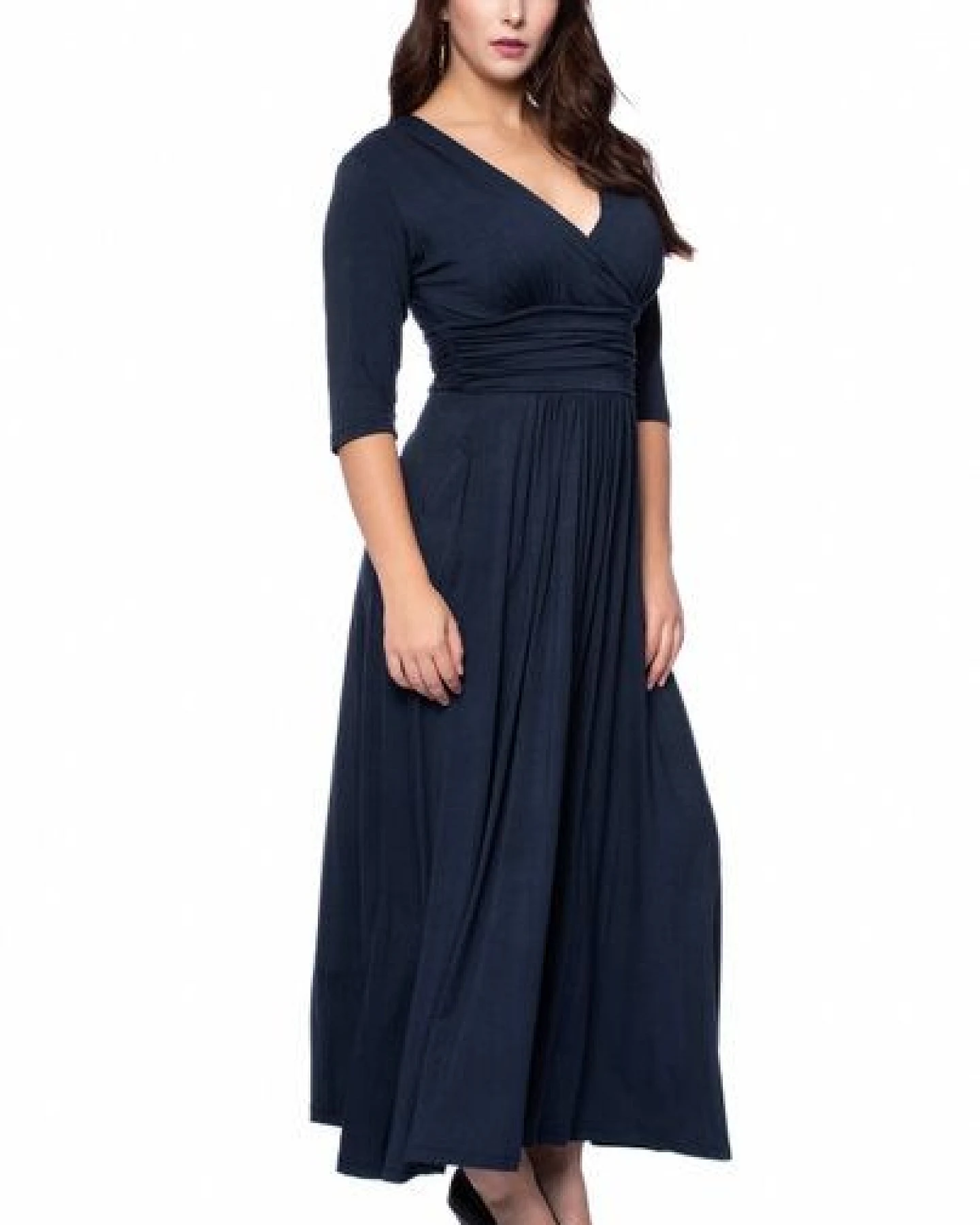 Ingoria PANDORA Maxikleid 3/4 Arm (Uni) – Ansicht 3