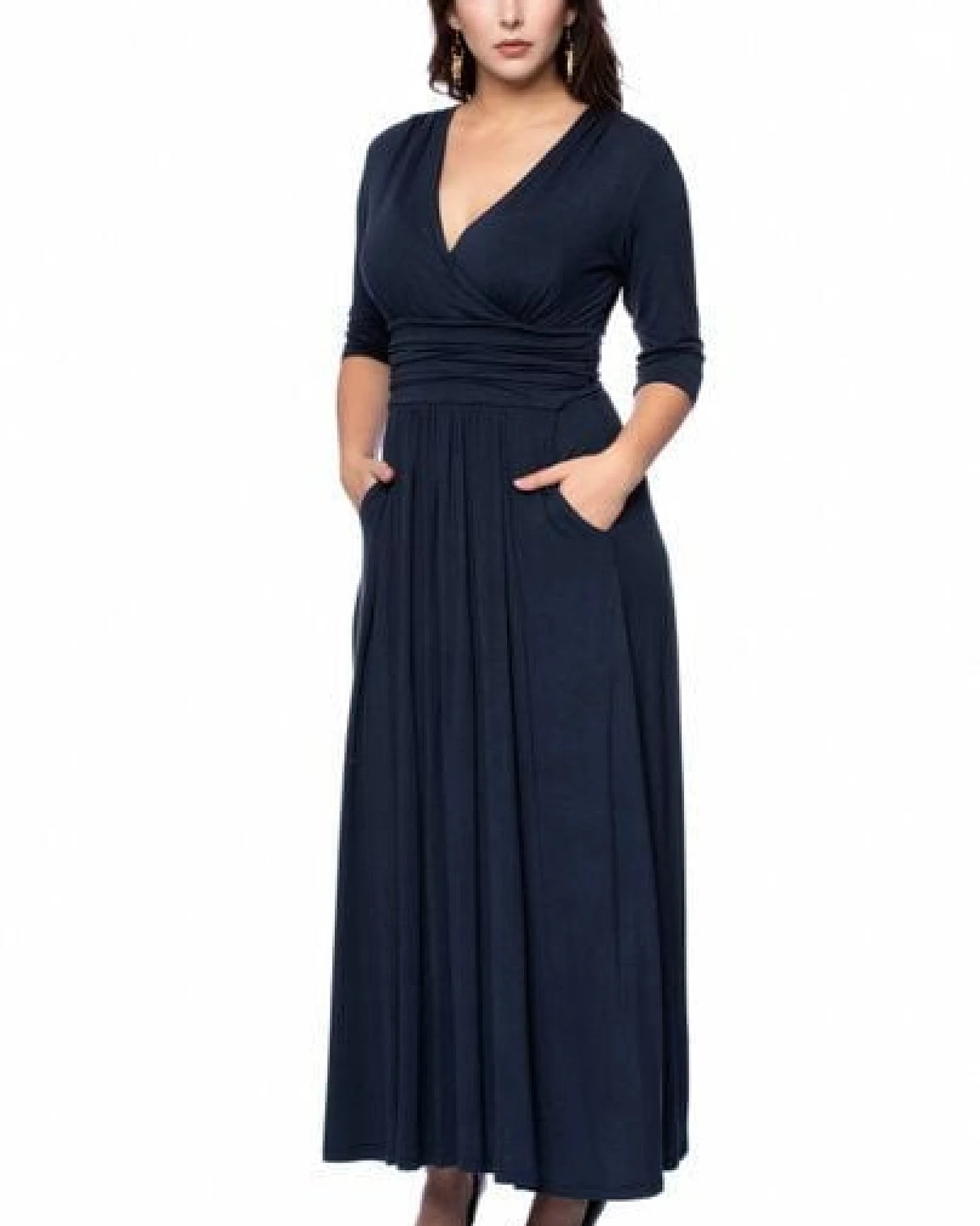 Ingoria PANDORA Maxikleid 3/4 Arm (Uni) – Ansicht 4