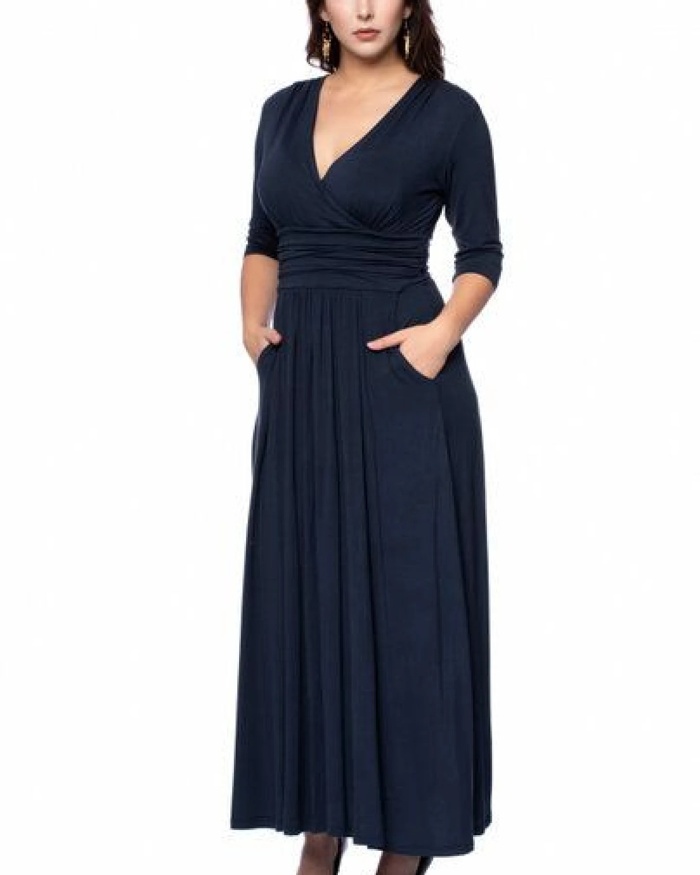Ingoria PANDORA Maxikleid 3/4 Arm (Uni) – Ansicht 3