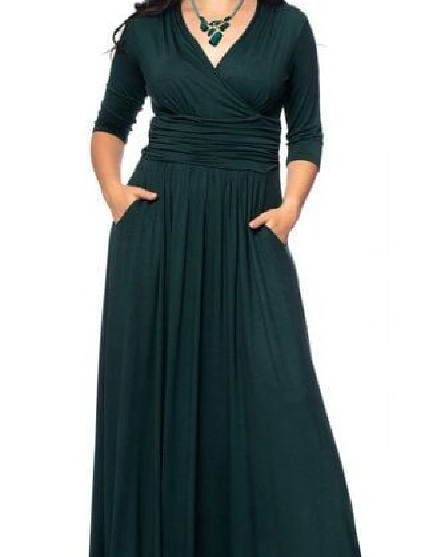 Ingoria PANDORA Maxikleid 3/4 Arm (Uni) – Ansicht 2