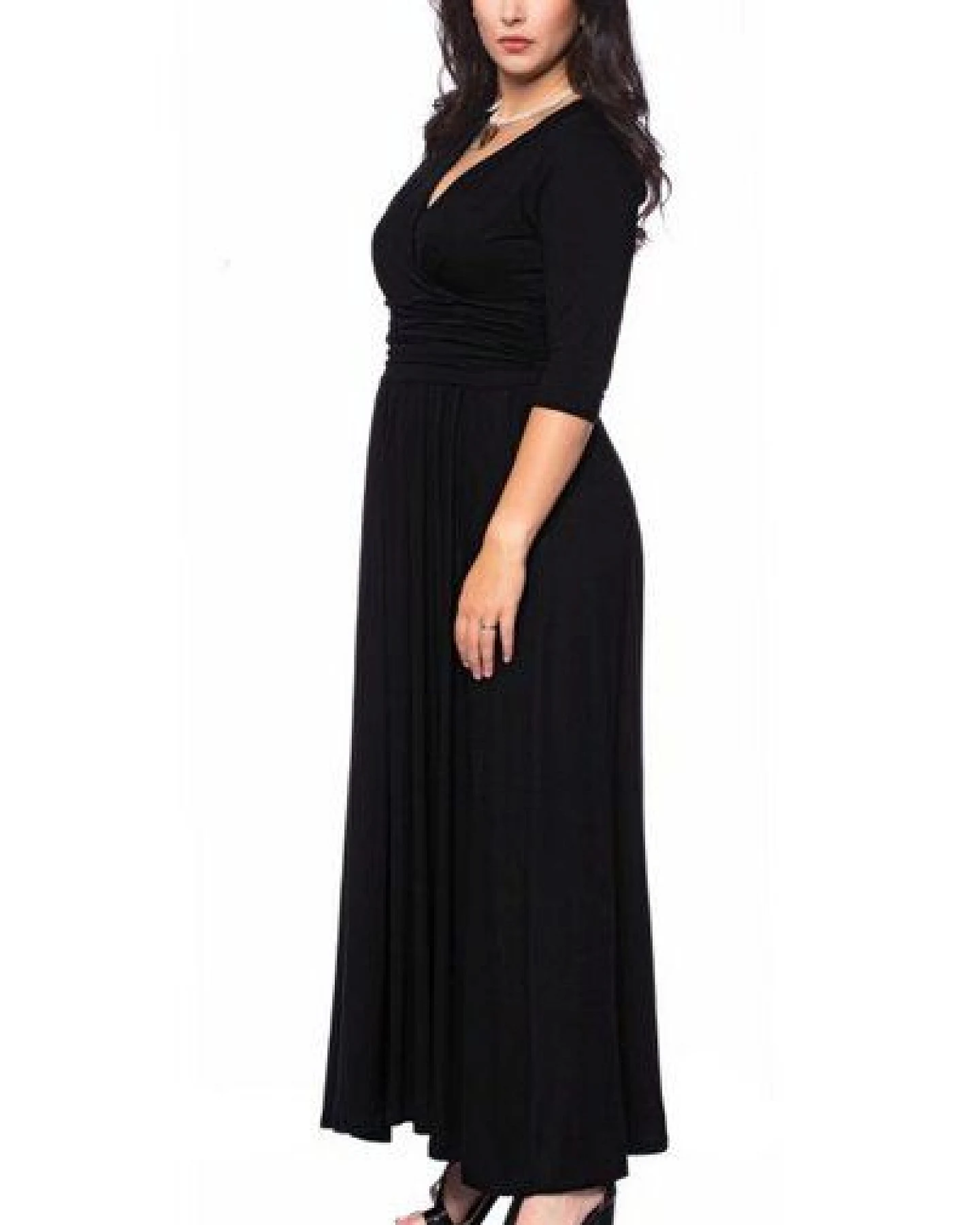 Ingoria PANDORA Maxikleid 3/4 Arm (Uni) – Ansicht 2