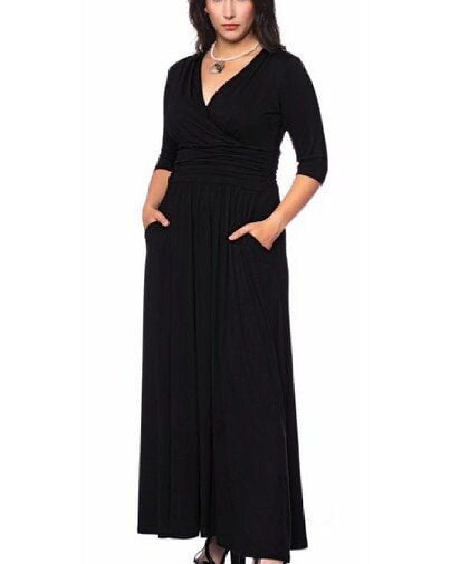Ingoria PANDORA Maxikleid 3/4 Arm (Uni) – Ansicht 4