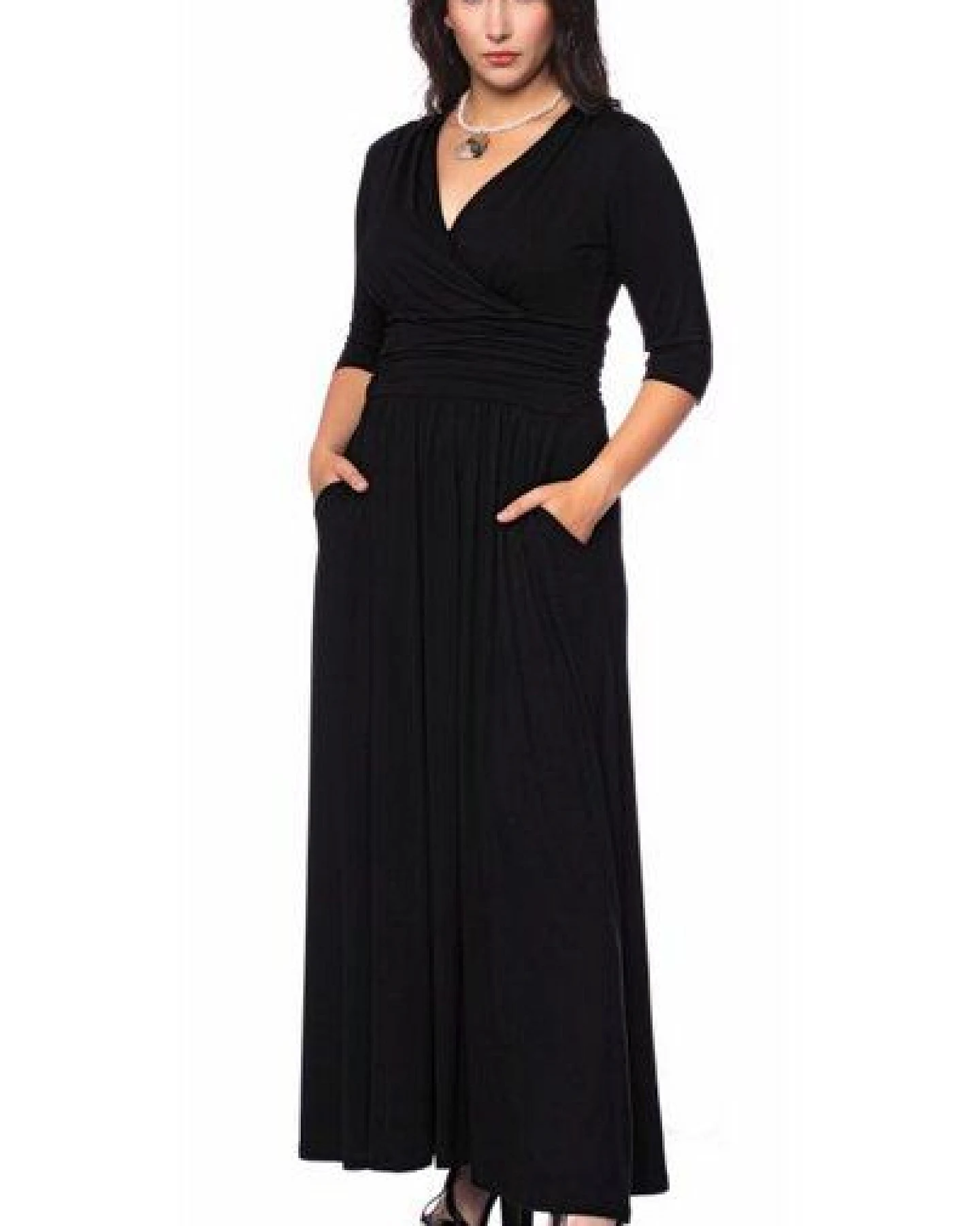 Ingoria PANDORA Maxikleid 3/4 Arm (Uni) – Ansicht 4