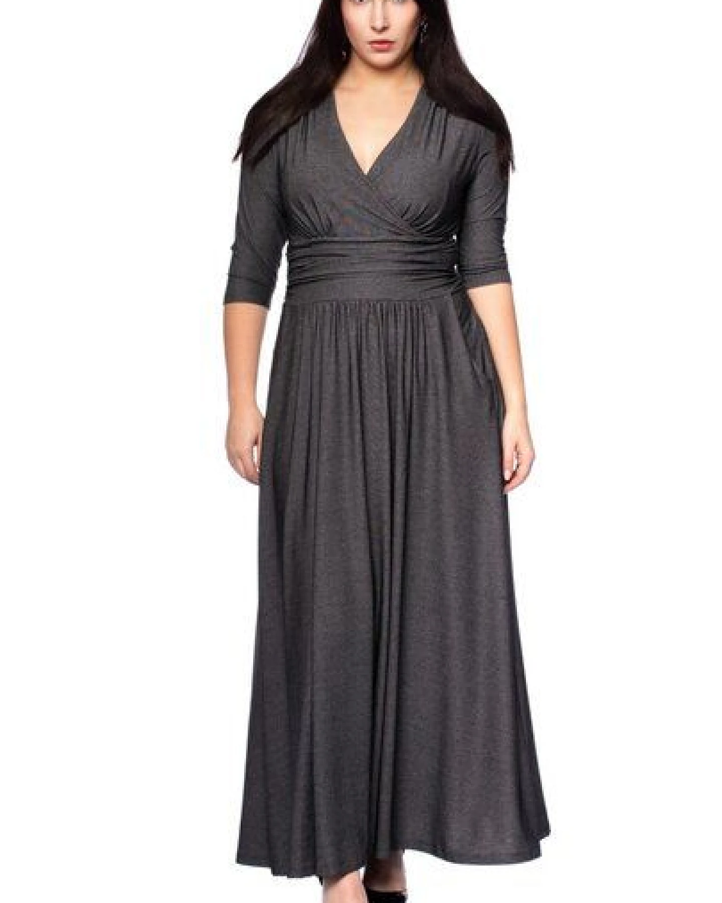 Ingoria PANDORA Maxikleid 3/4 Arm (Uni) – Ansicht 2
